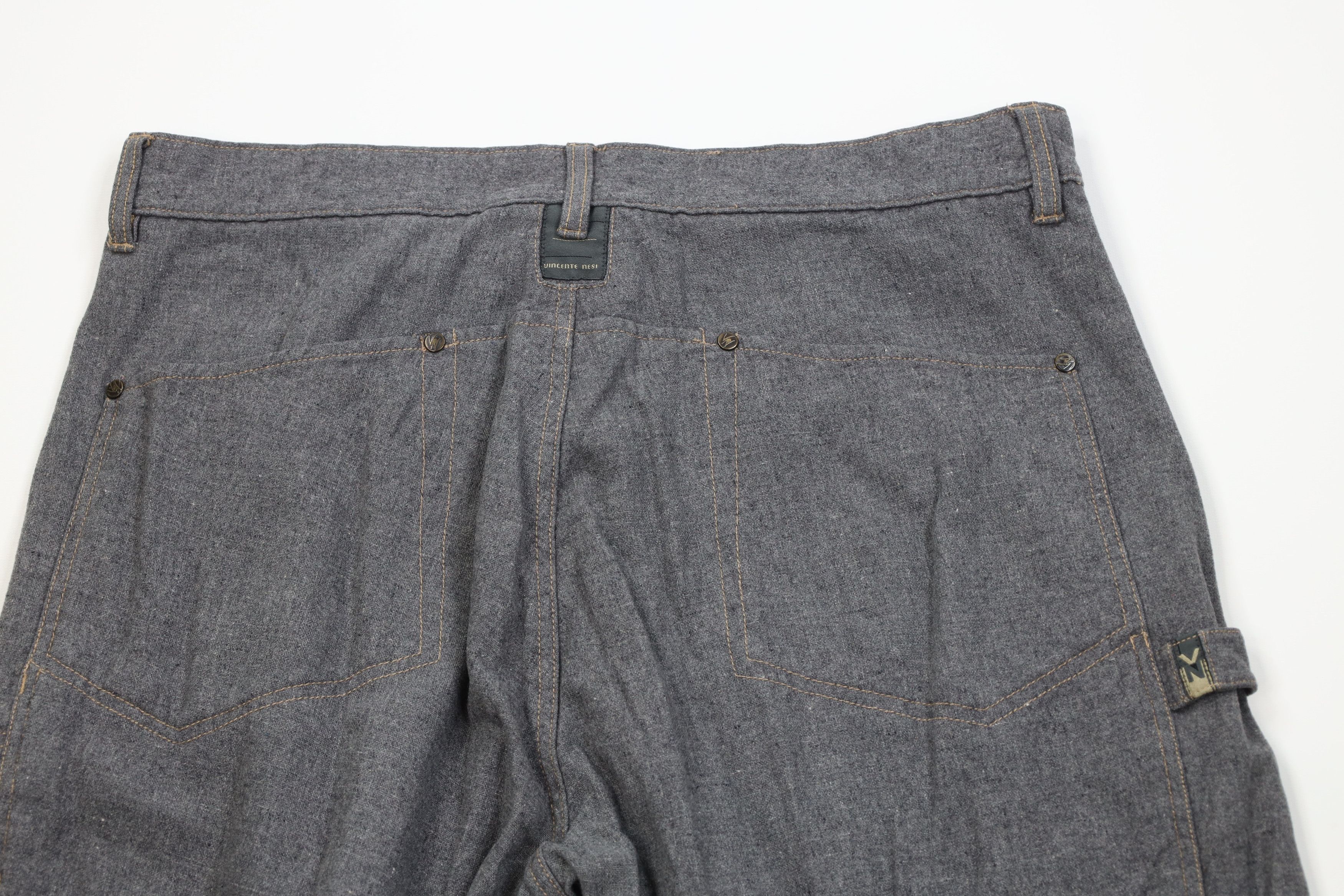 Vintage Vintage 90s Streetwear Gabardine Baggy Wide Leg Pants Gray Size US 38 / EU 54 - 11 Thumbnail