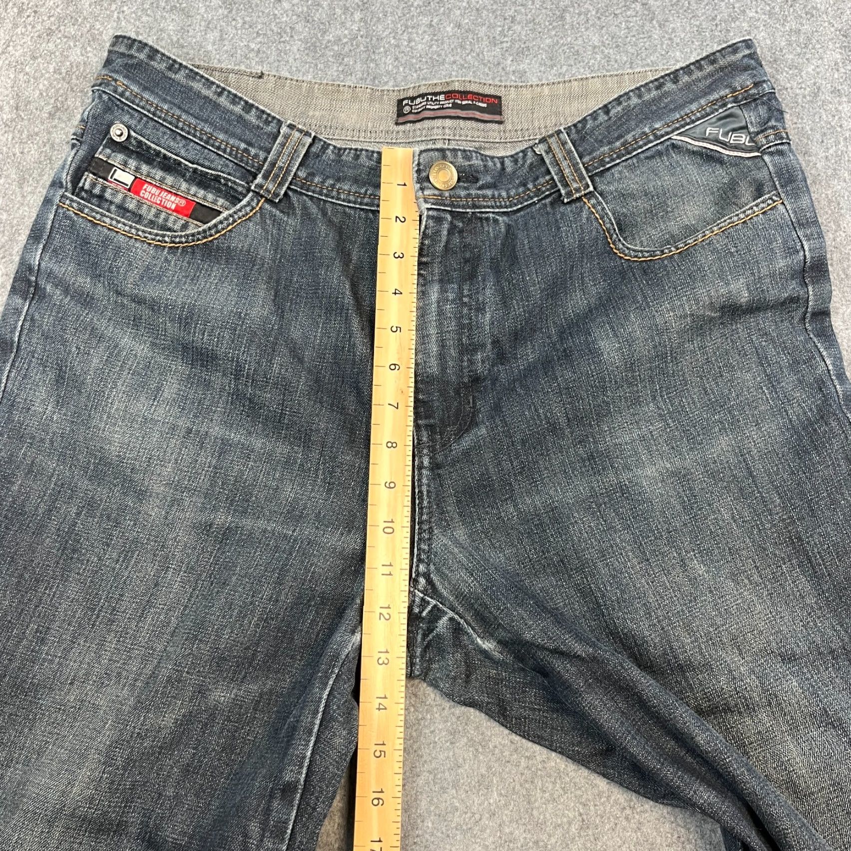 Fubu FUBU Jeans Regular Tapered 38 30 Dark Blue Denim 5-Pocket Hu Nike? Size US 38 / EU 54 - 5 Thumbnail