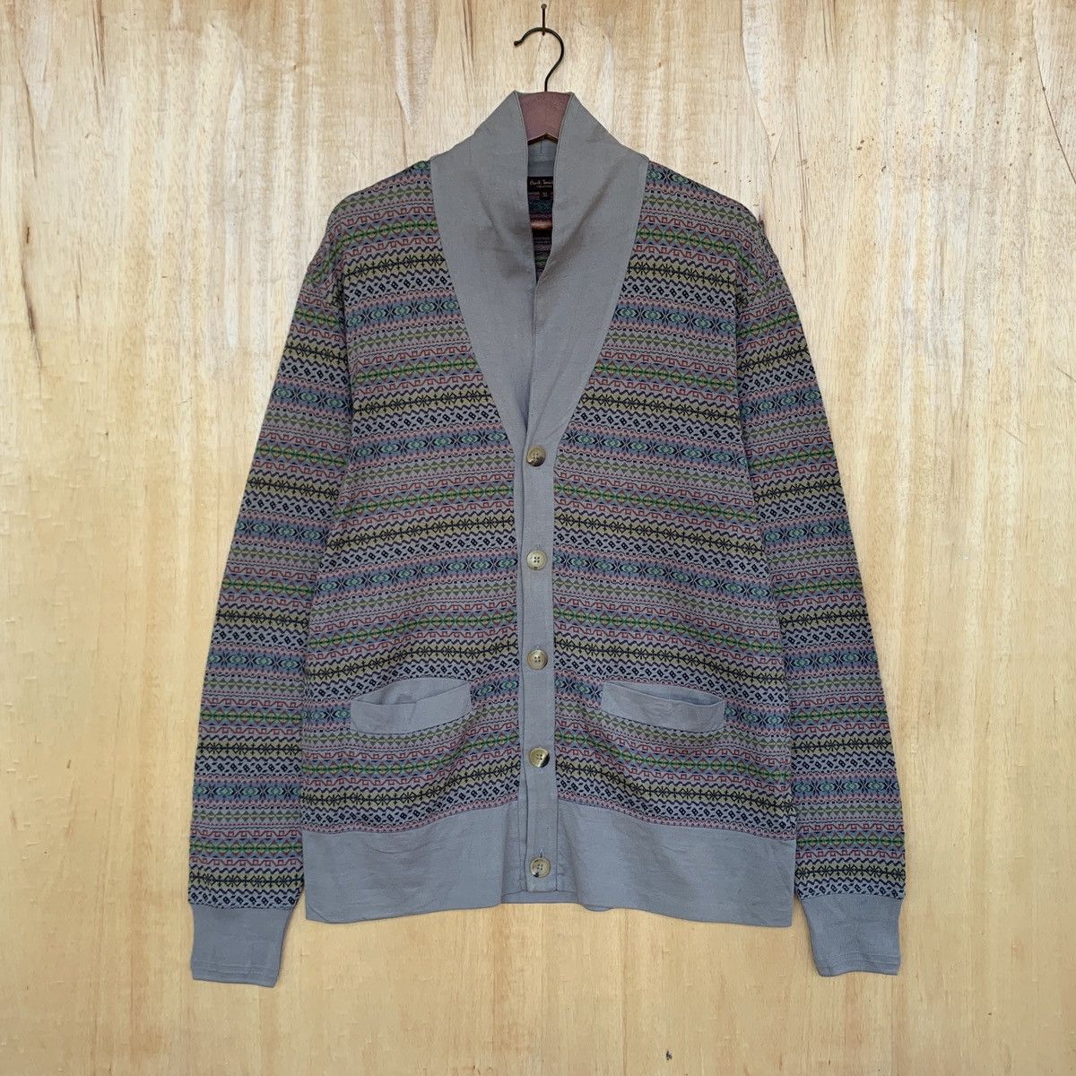 Paul Smith Paul Smith Collection Shawl Collar Cardigan Size US L / EU 52-54 / 3 - 1 Thumbnail