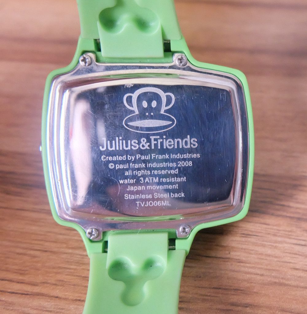 Paul Frank Paul Frank TV Watch 44mm Green Dial Size ONE SIZE - 7 Thumbnail