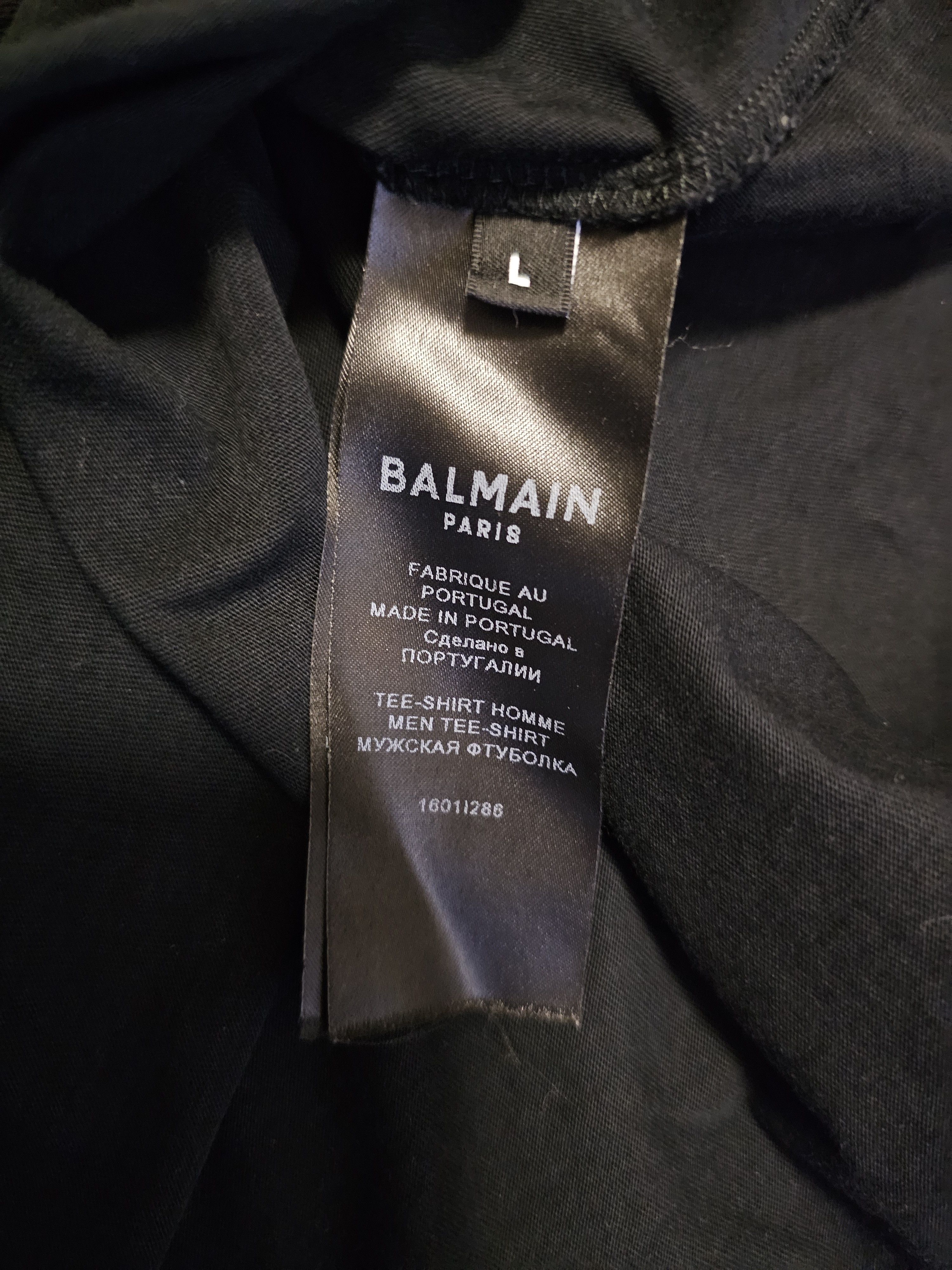 Balmain Balmain Men's Color Logo T-Shirt Size L Size US L / EU 52-54 / 3 - 5 Thumbnail