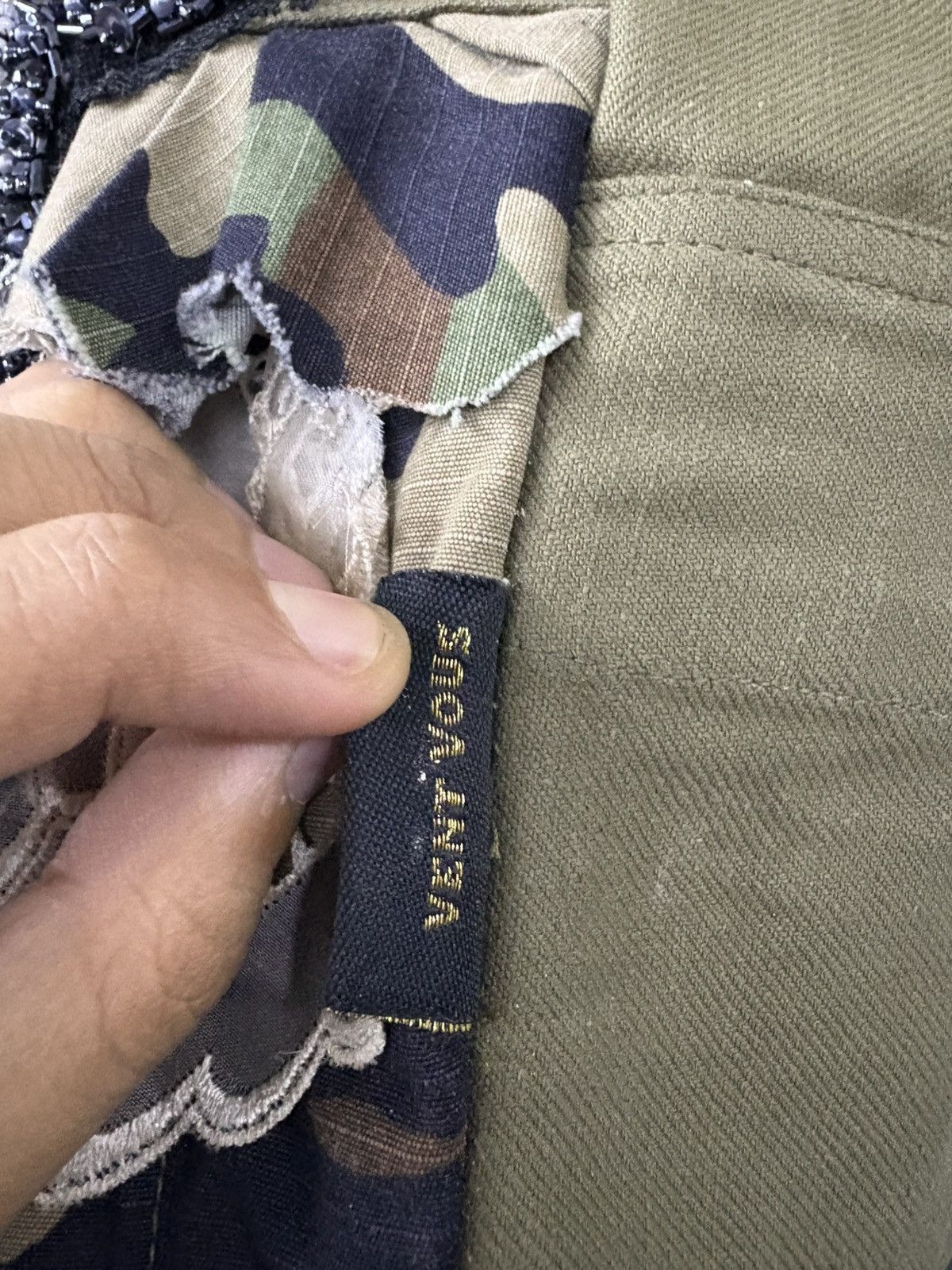 Engineered Garments Boro Denim Patchwork Tote Bag Military Handmade Chanel Style Size ONE SIZE - 7 Thumbnail