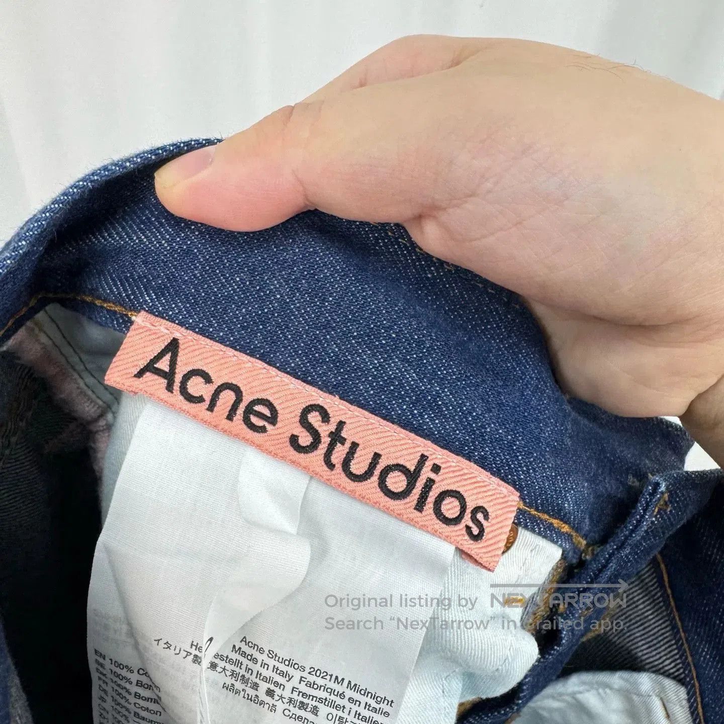 Acne Studios acne studios denim pants with leather label. Size US 31 - 7 Thumbnail