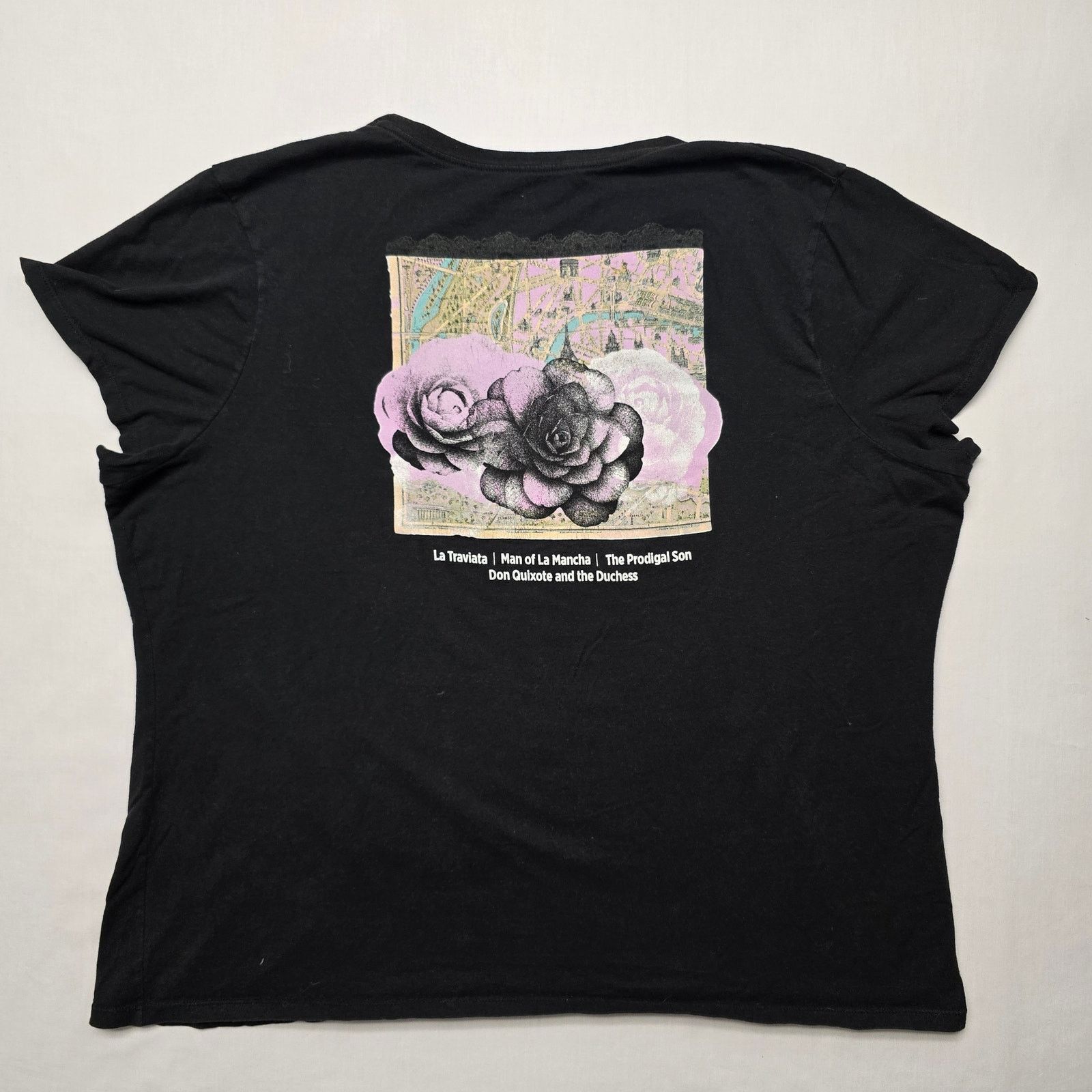 Hanes Central City Opera Festival Shirt Womens 2XL Black Tee 2015 Size XXL / US 16-18 / IT 52-54 - 1 Thumbnail