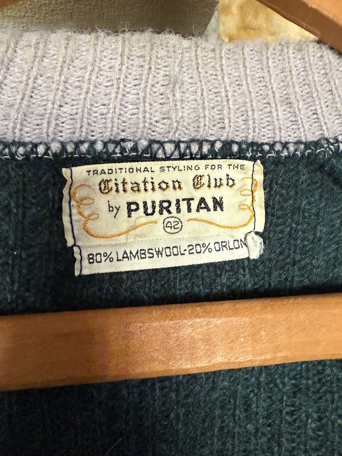 Vintage Vintage 60s Citation Club by Puritan Cardigan Knit Sweater Size US M / EU 48-50 / 2 - 2 Thumbnail