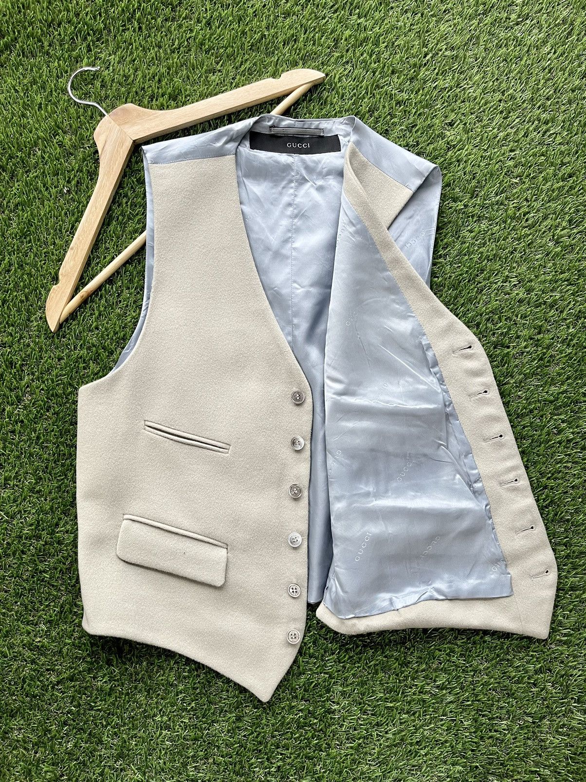 Gucci Gucci Monogram Waistcoat Wool Vest Size US L / EU 52-54 / 3 - 6 Thumbnail