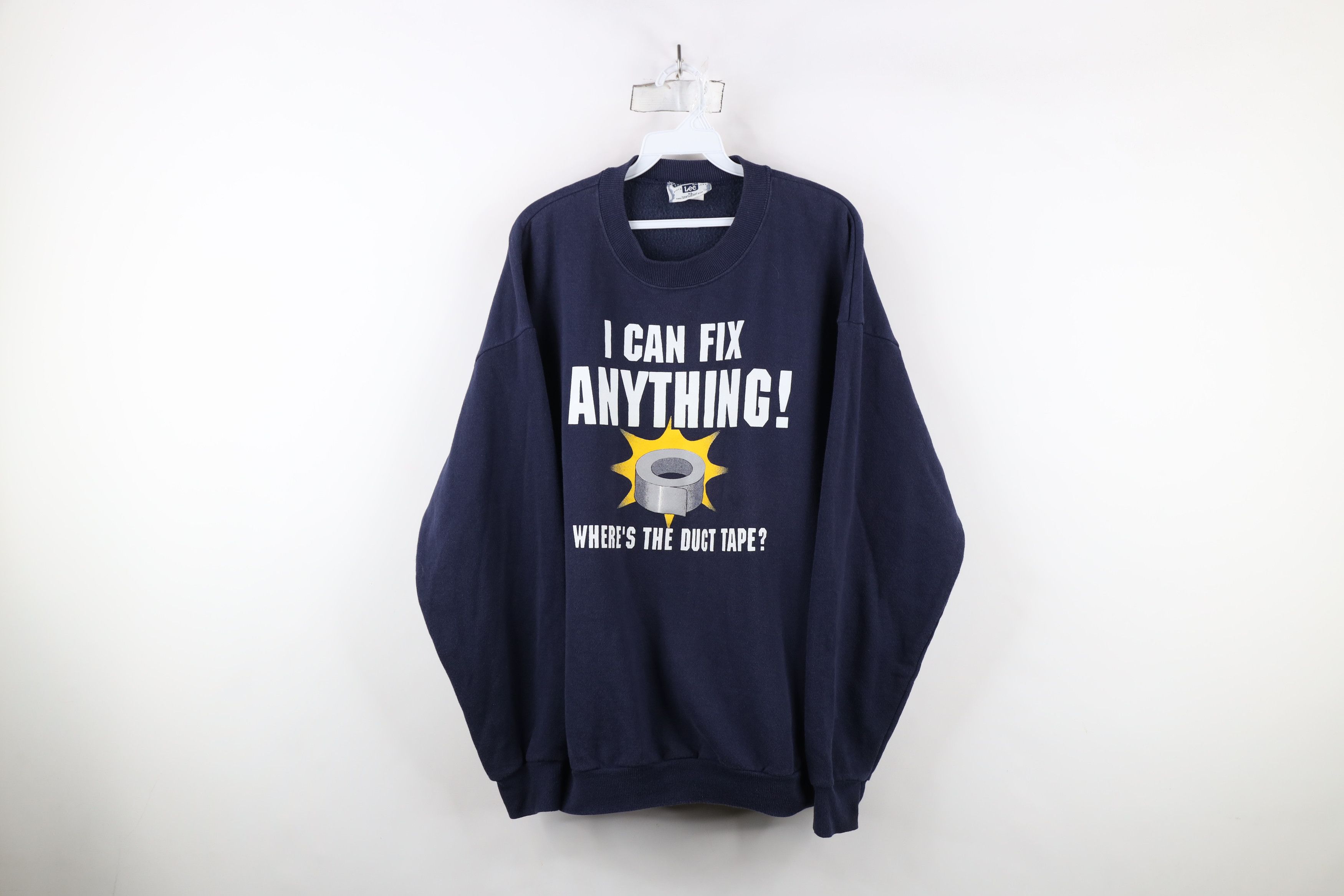Vintage Vintage 90s Streetwear Fix Anything Duct Tape Sweatshirt USA Size US L / EU 52-54 / 3 - 1 Thumbnail
