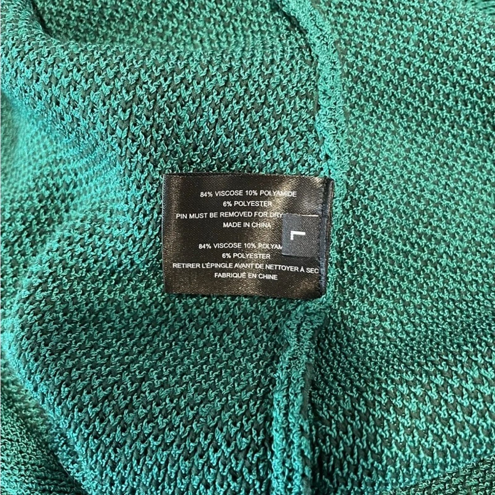 Proenza Schouler PROENZA SCHOULER Embellished Knitted Maxi Dress Green SZ. L Size L / US 10 / IT 46 - 11 Thumbnail