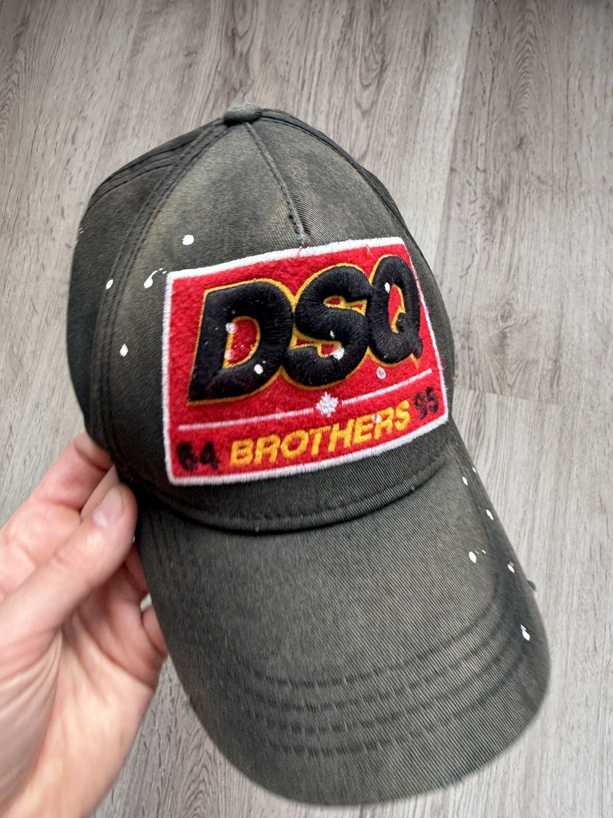 Dsquared2 Dsquared2 Black Baseball Cap AUTHENTIC distressed sun faded Size ONE SIZE - 22 Thumbnail