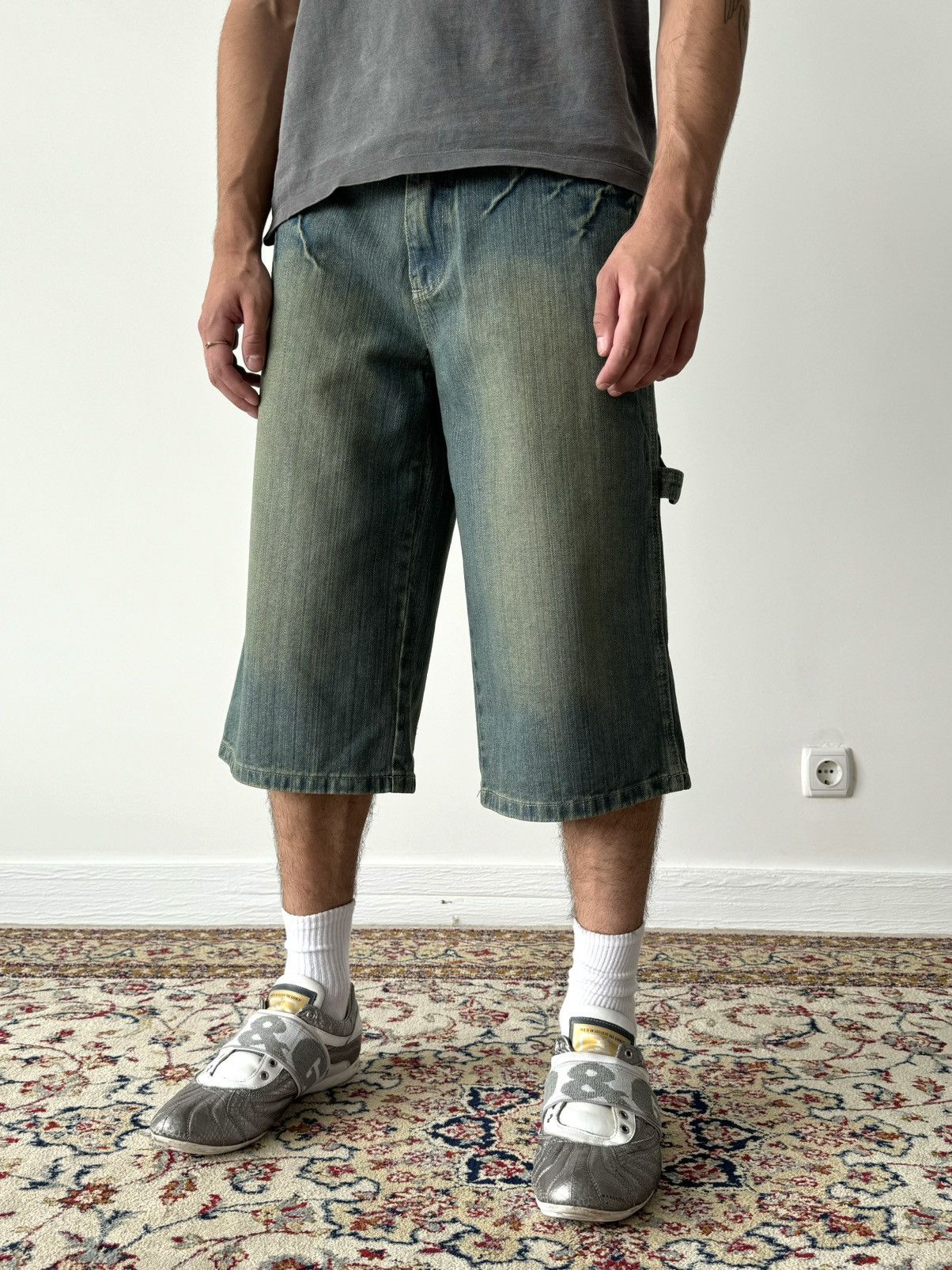 Affliction × Ecko Unltd. × Vintage Vintage Y2K Ecko Unltd. Opium Carpenter Acid Jeans Shorts Size US 32 / EU 48 - 2 Thumbnail