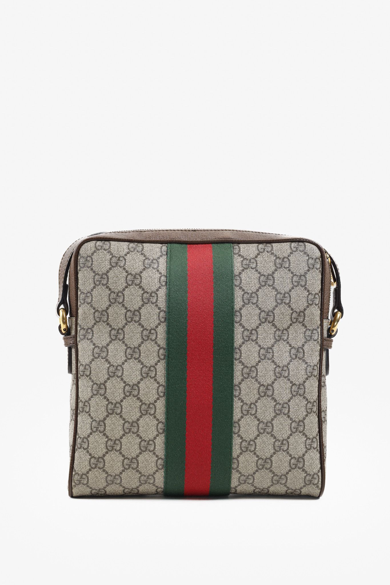 Gucci Gucci Monogram Ophidia Small Brown Crossbody Bag Size ONE SIZE - 4 Thumbnail