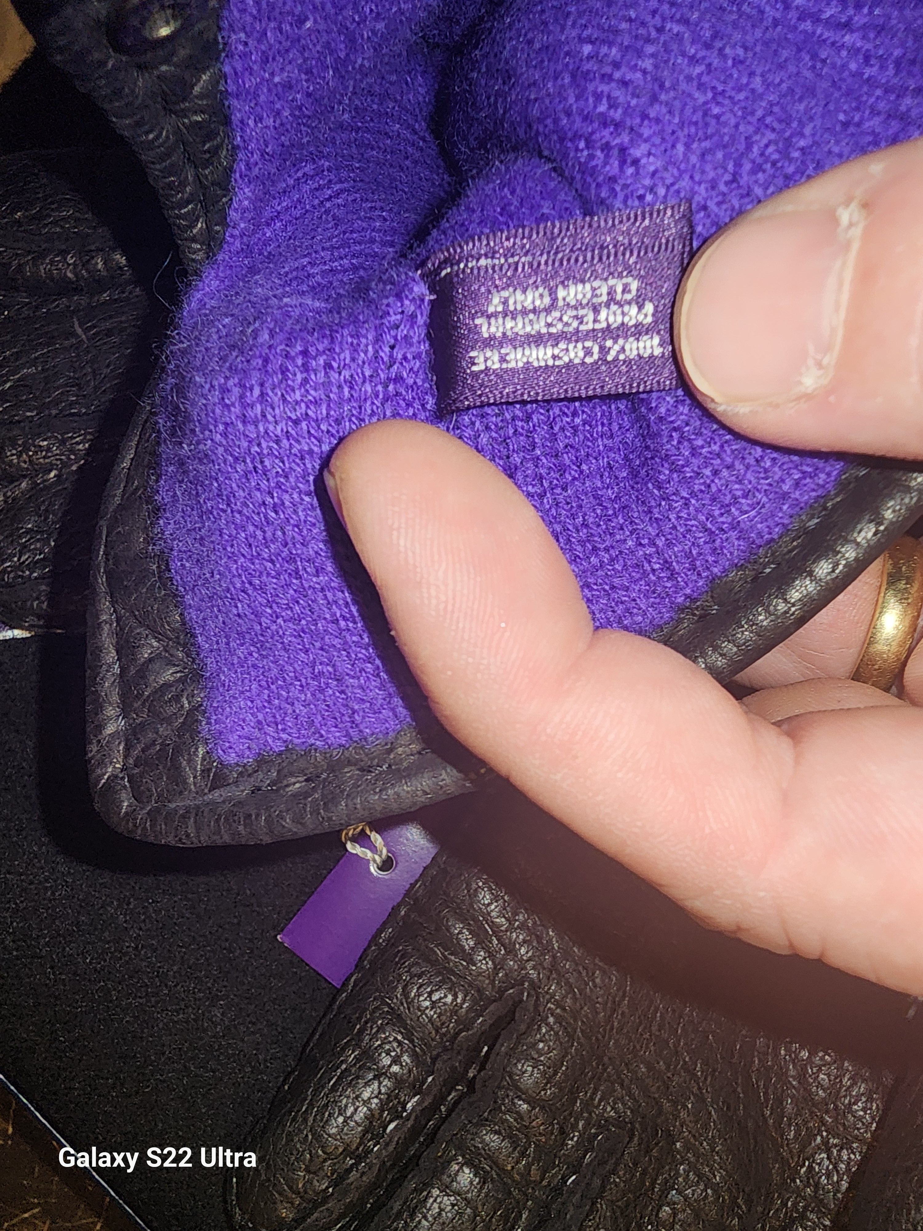 Ralph Lauren Ralph Lauren Purple Label Gloves Size ONE SIZE - 3 Thumbnail