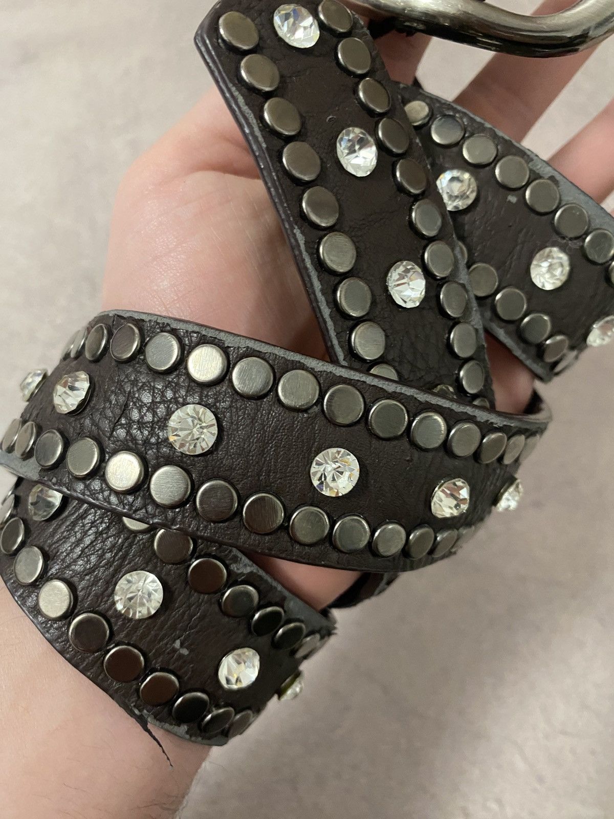 Vintage Belt vintage japanese distressed rhinestones simon style Size ONE SIZE - 2 Thumbnail