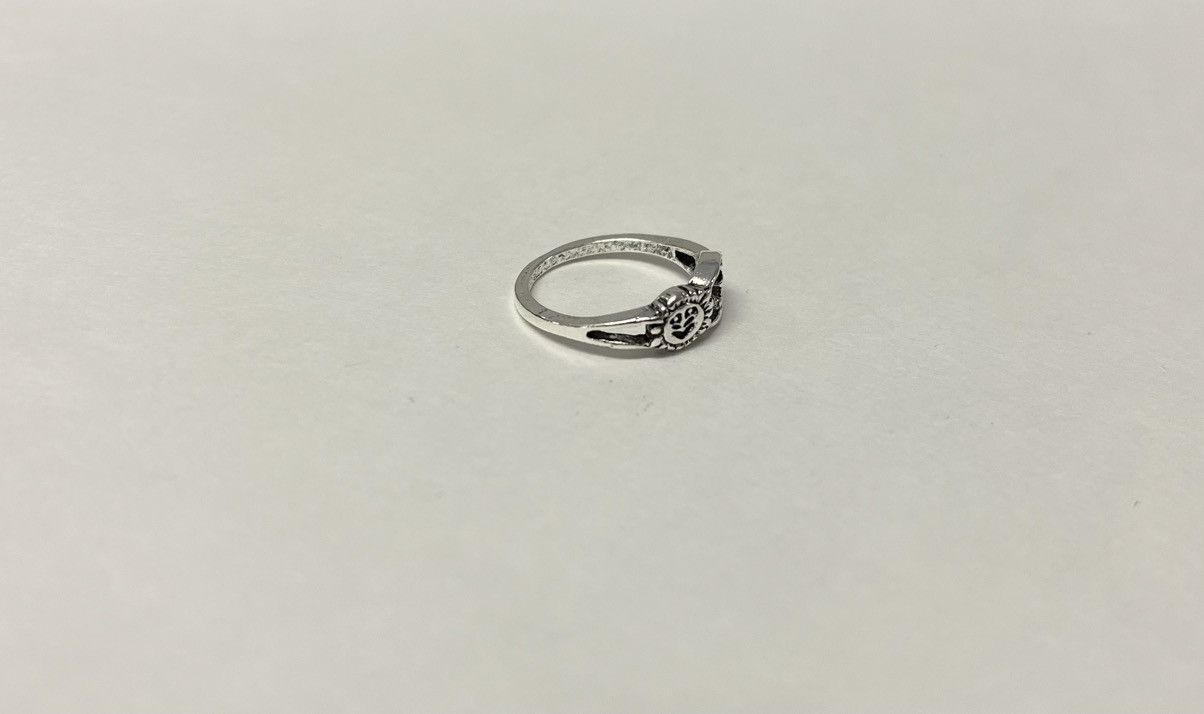 Vintage Silver vintage style sun and moon ring Size ONE SIZE - 3 Thumbnail