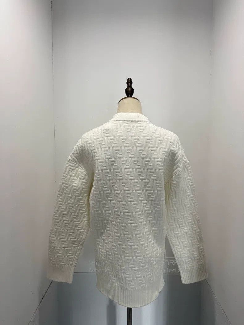 Fendi Fendi Double F Embossed Printed Sweatshirt Size XXS / US 00 / IT 34 - 2 Thumbnail