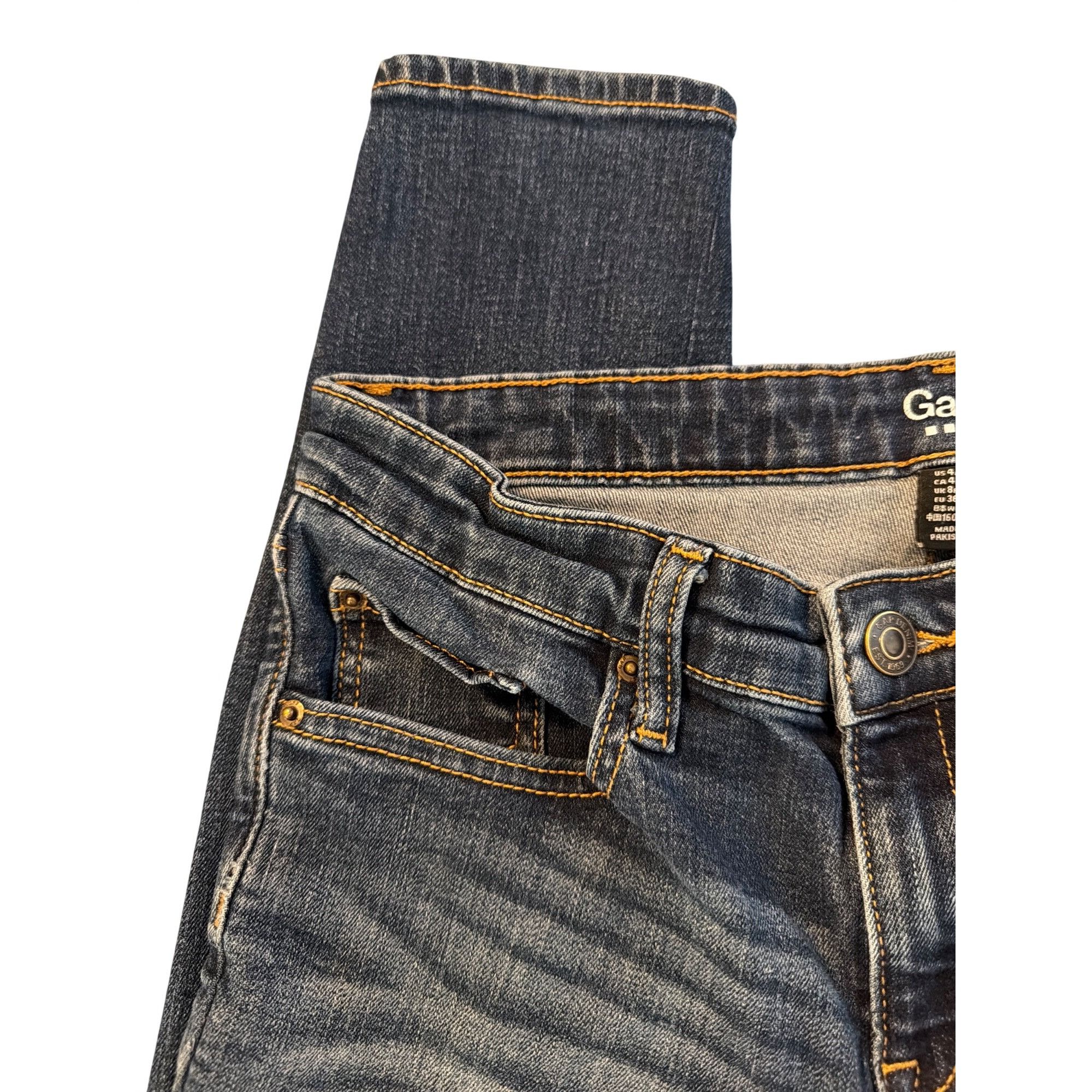 Gap Gap Legging Skimmer Jeans Blue Denim Skinny Stretch Cotton B Size 27" / US 4 / IT 40 - 2 Thumbnail