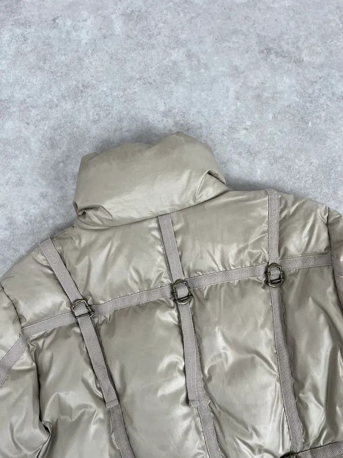 Just Cavalli 2000s Cavalli Beige Bondage Harness Puffer Jacket Size L / US 10 / IT 46 - 6 Thumbnail