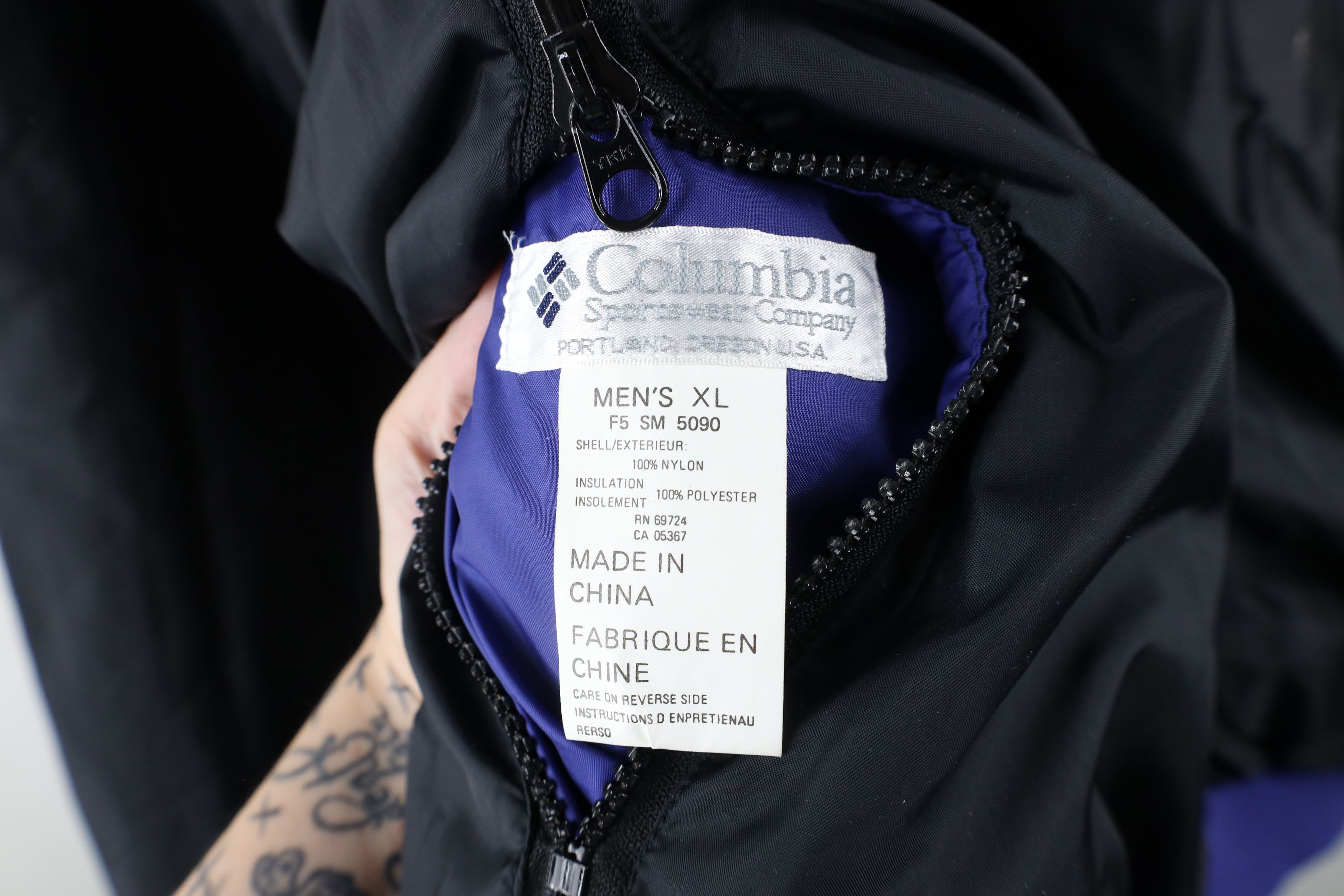 Columbia × Vintage Vintage 90s Columbia Reversible Puffer Bomber Jacket Coat Size US XL / EU 56 / 4 - 15 Thumbnail