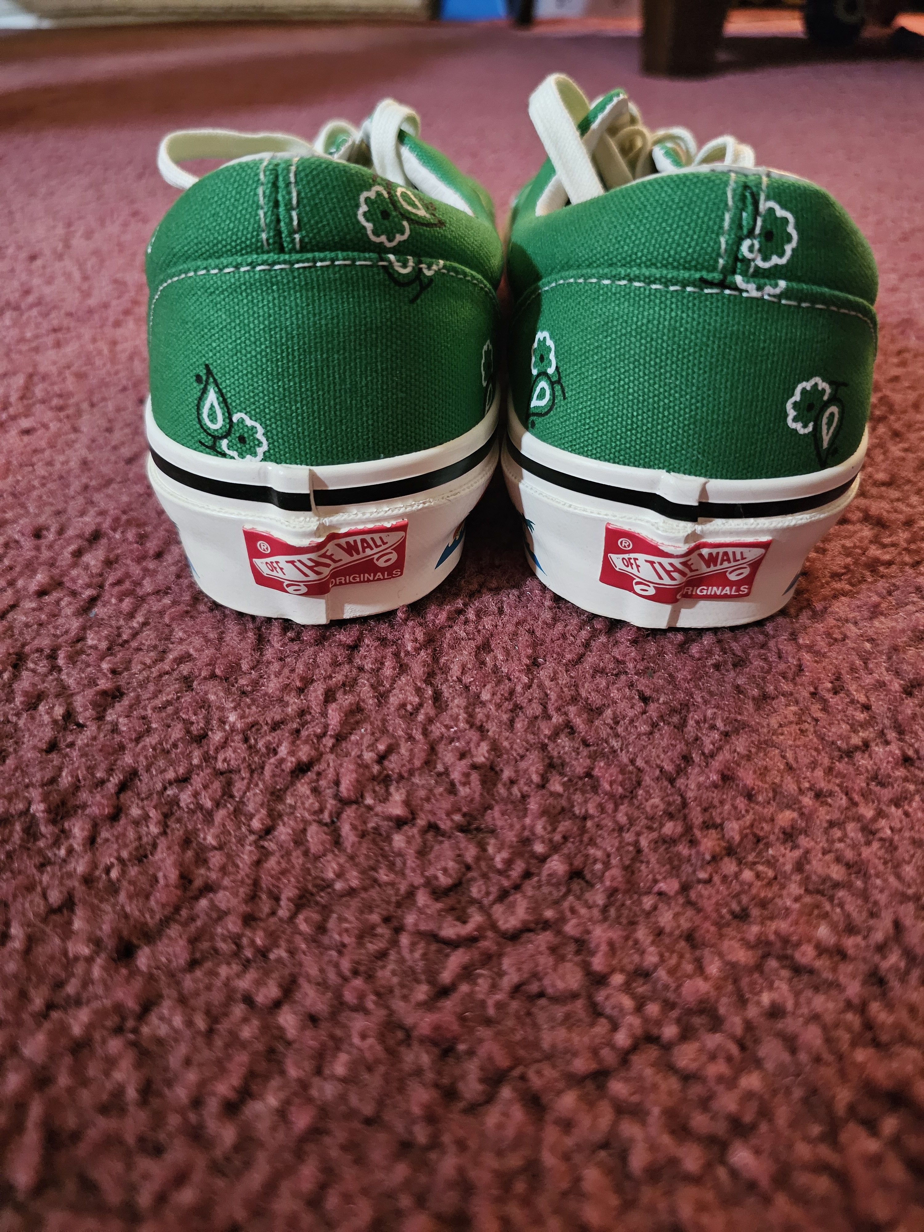 Vans Vans OG era paisley green low top Size US 8.5 / EU 41-42 - 4 Thumbnail