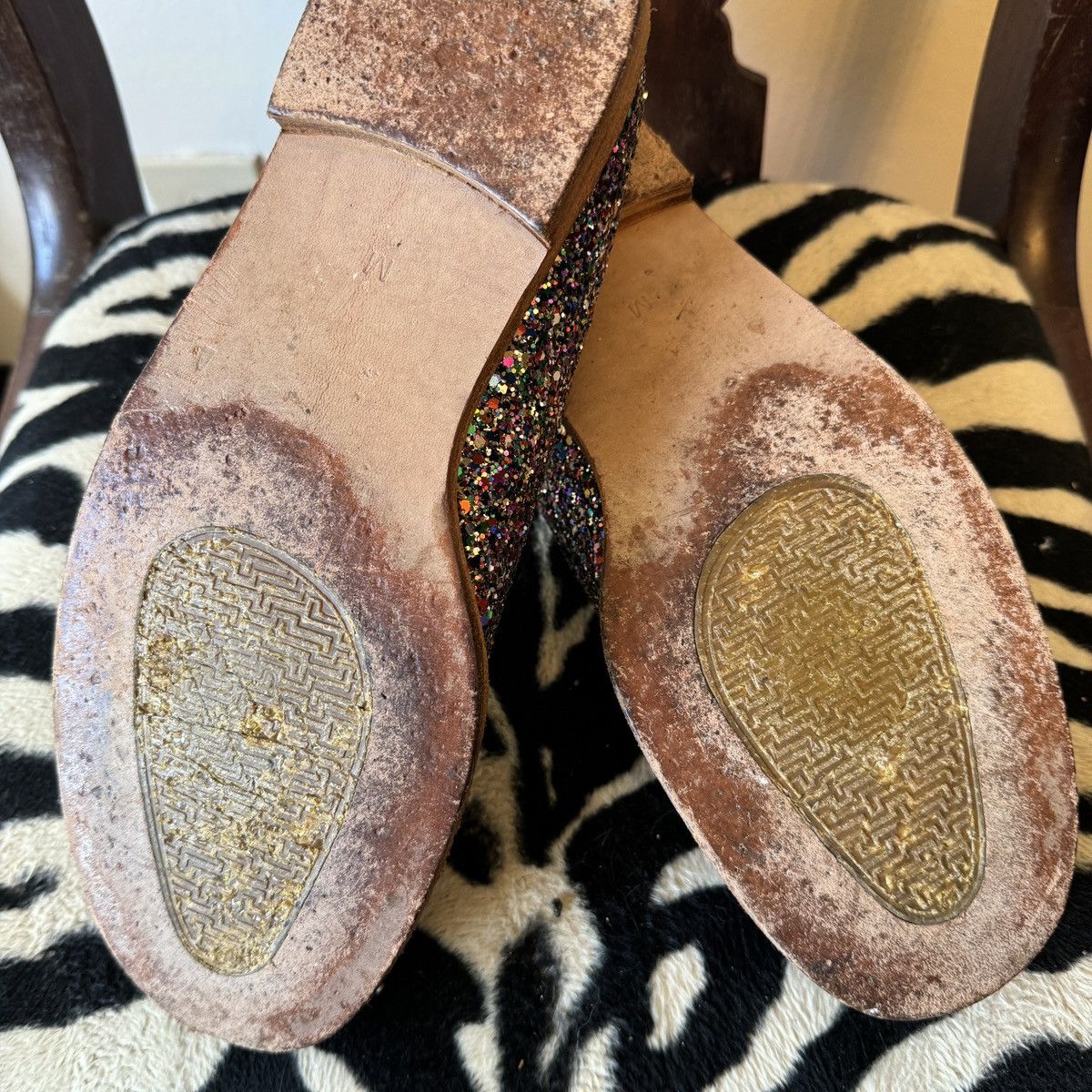 Comme des Garcons × Junya Watanabe Junya Watanabe Fall 2000 Glitter Flats Size US 9 / IT 39 - 5 Thumbnail