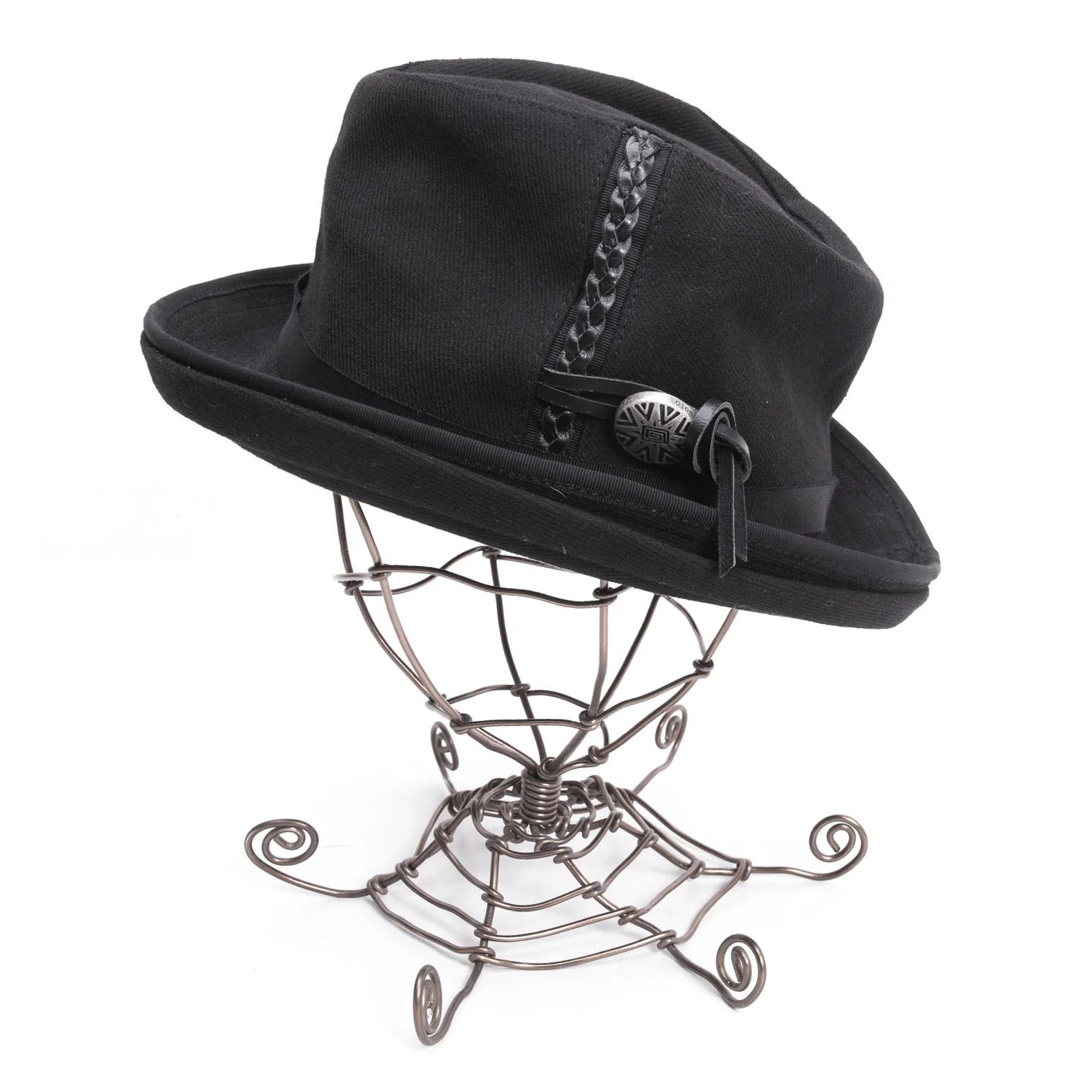 Yohji Yamamoto Yohji Yamamoto × Justin Davis Leather Braided Cotton Hat Size ONE SIZE - 2 Thumbnail