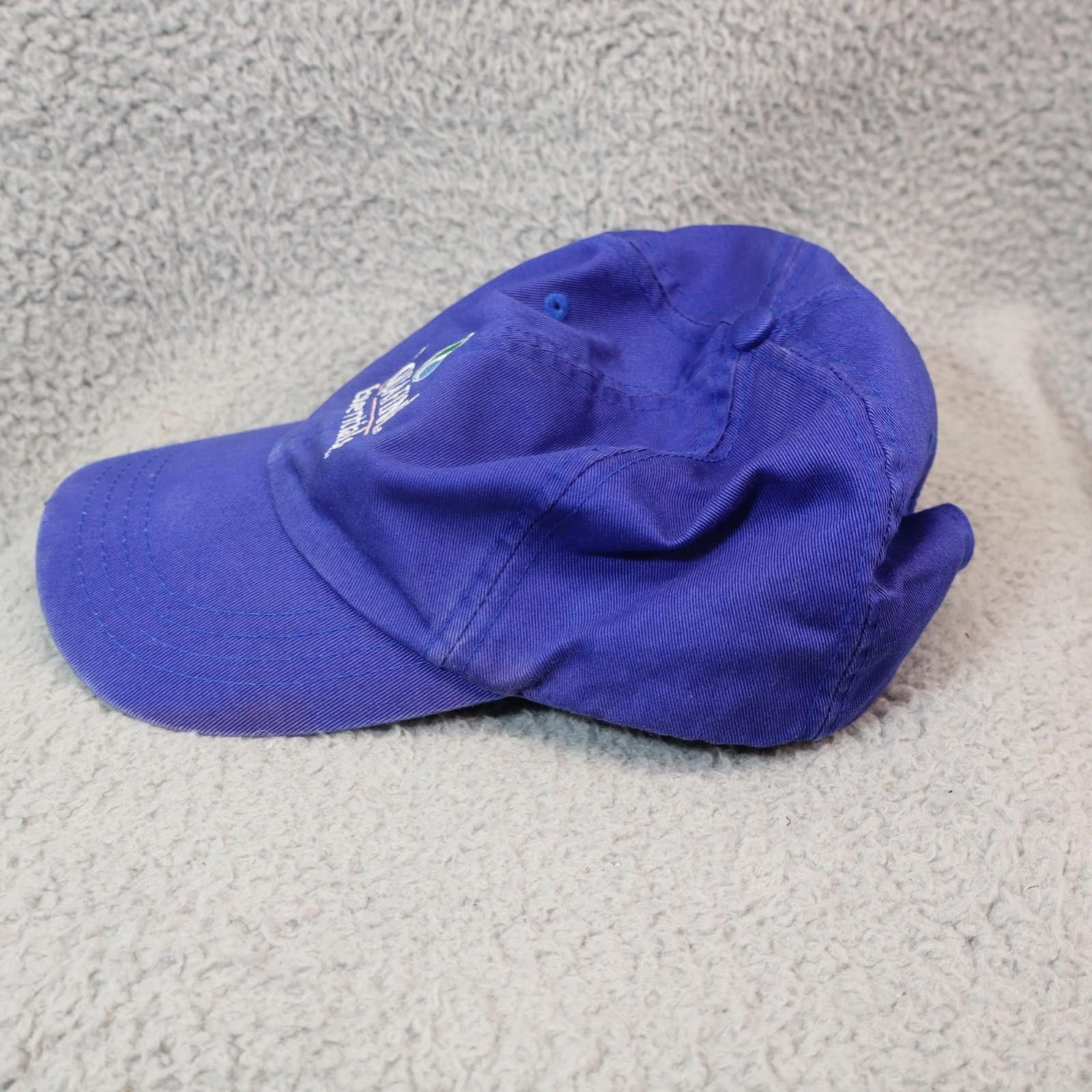 Other Aquafina Essentials Hat Men OSF Blue Strapback Cap Embroid Size ONE SIZE - 4 Thumbnail