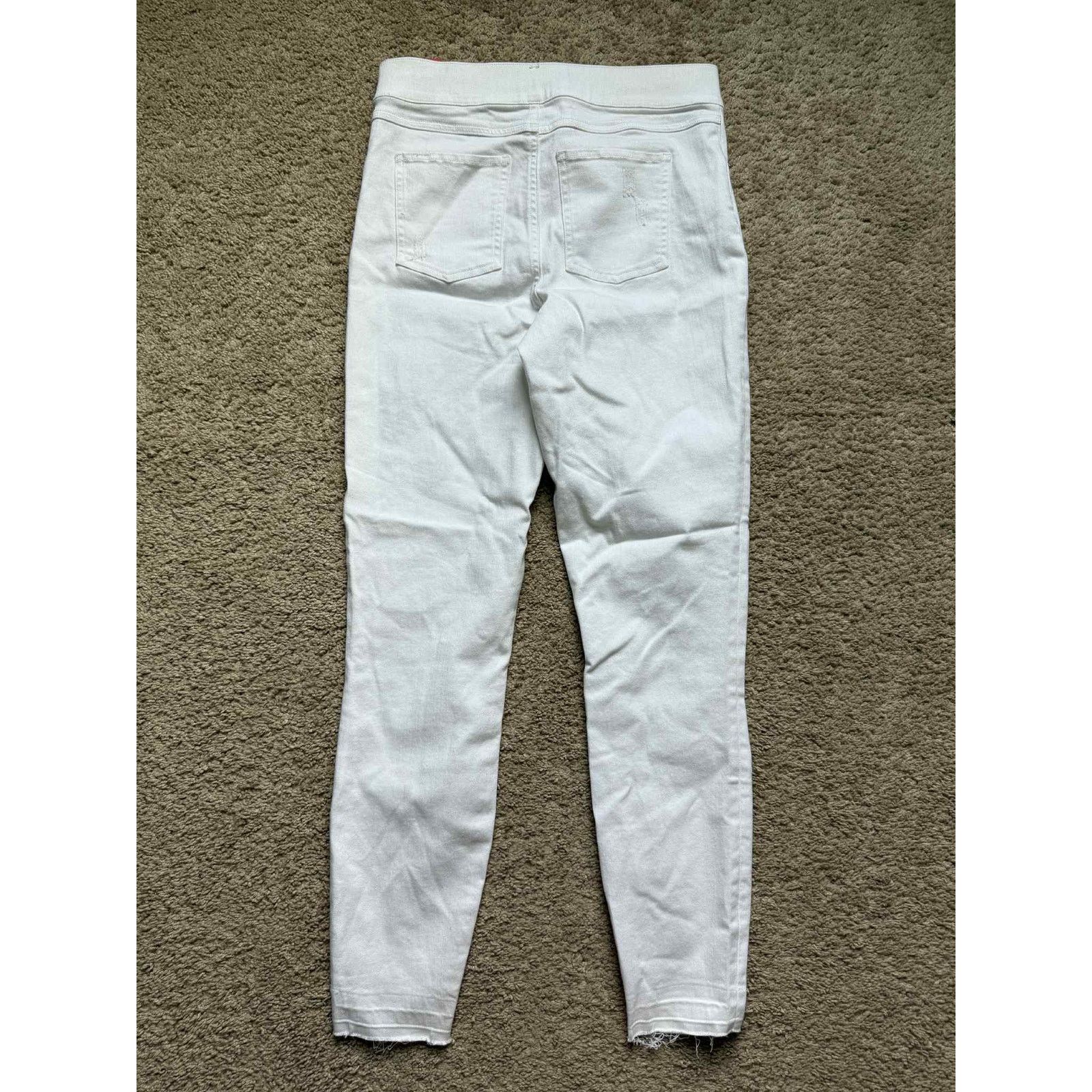 Spanx NWT Spanx High Waisted Distressed Skinny Jeans White Women S Size 27" / US 4 / IT 40 - 4 Thumbnail