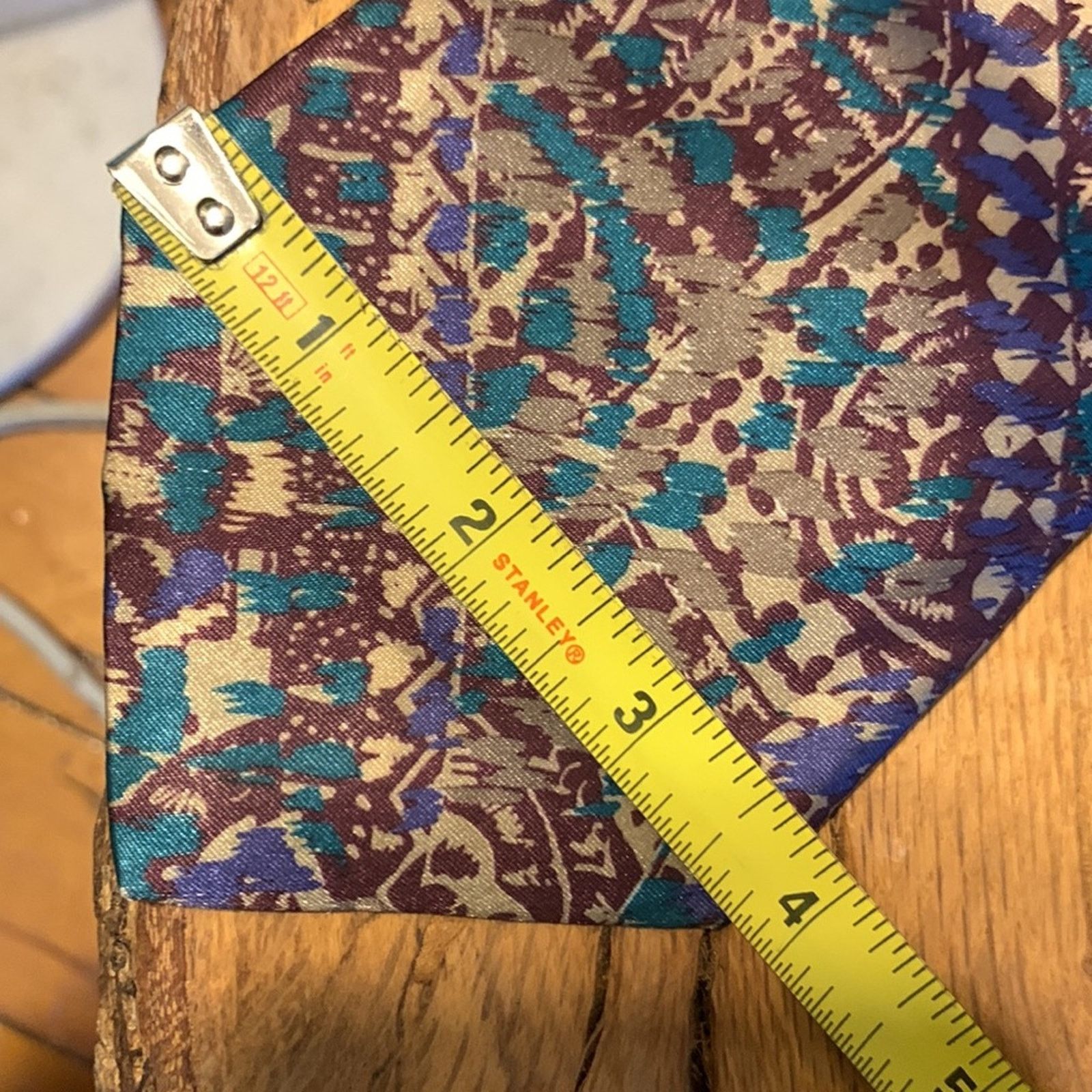 Vintage 80’s Egon von Furstenberg silk blend abstract modernist tie Size ONE SIZE - 9 Thumbnail