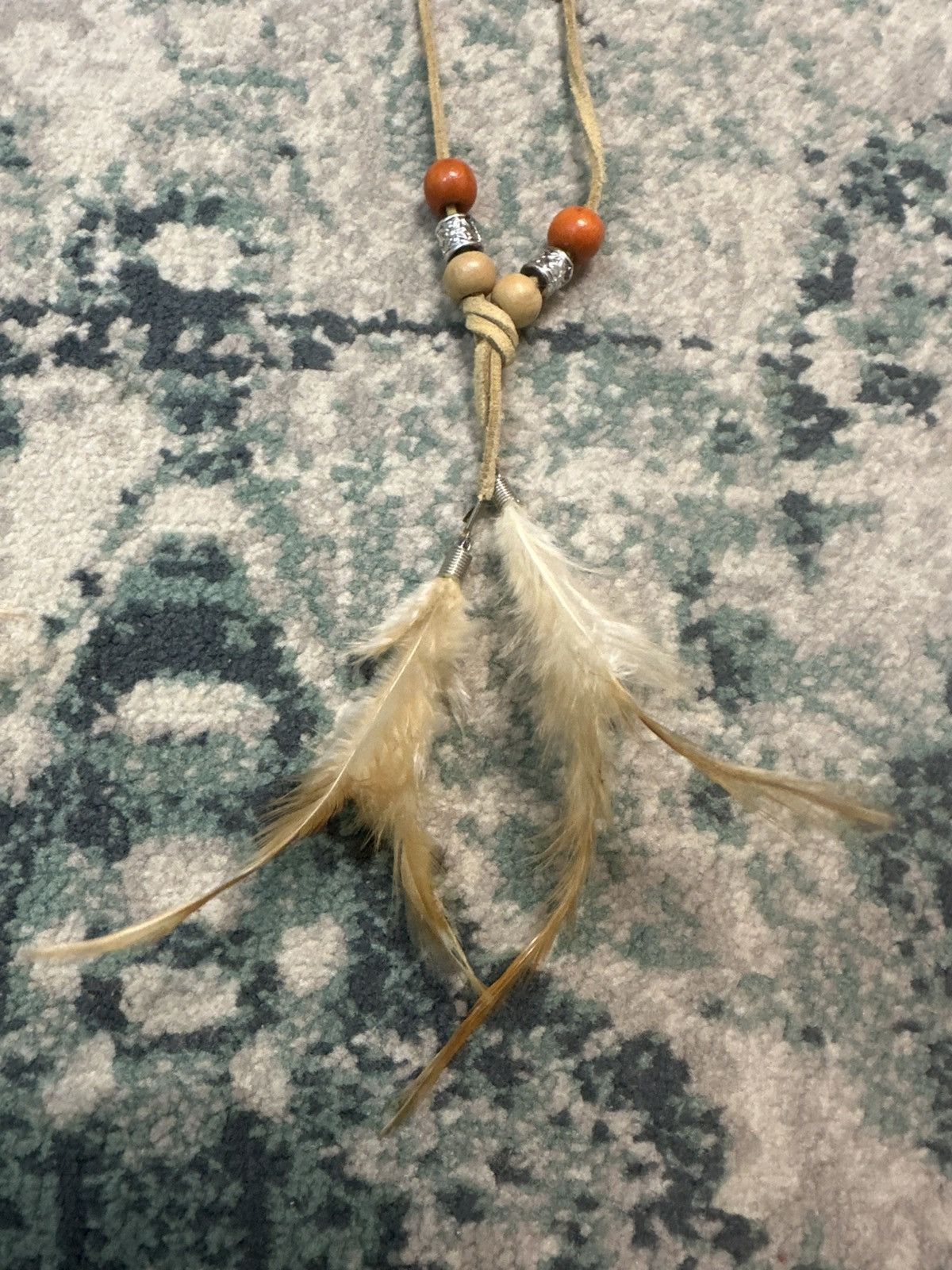 Japanese Brand GOA Style Feather Necklace (2 Pcs) Size ONE SIZE - 6 Thumbnail