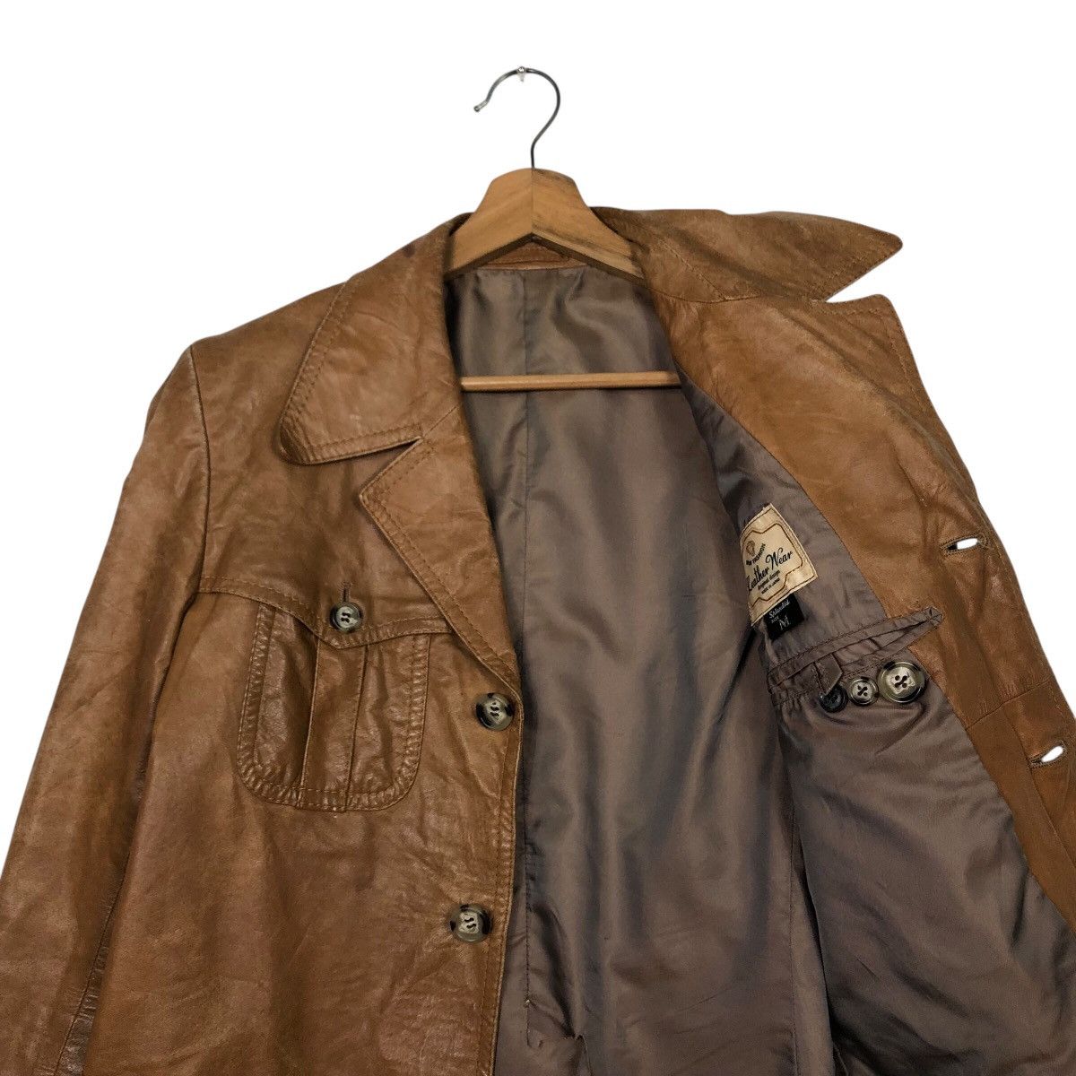 Japanese Brand 📌Vintage Leather Jacket Biker Wear Shlendid Issey Miyake Size US M / EU 48-50 / 2 - 13 Thumbnail