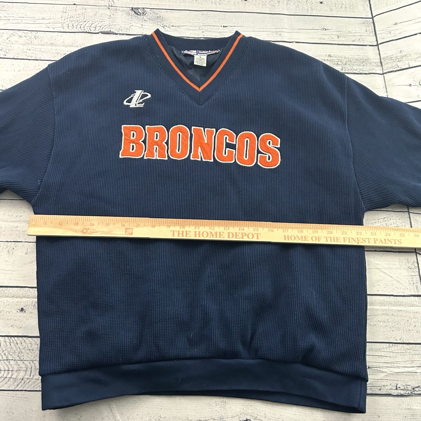 Vintage VINTAGE Logo Athletic Denver Broncos Pullover Sweatshirt Men Large Blue Lined Size US L / EU 52-54 / 3 - 4 Thumbnail