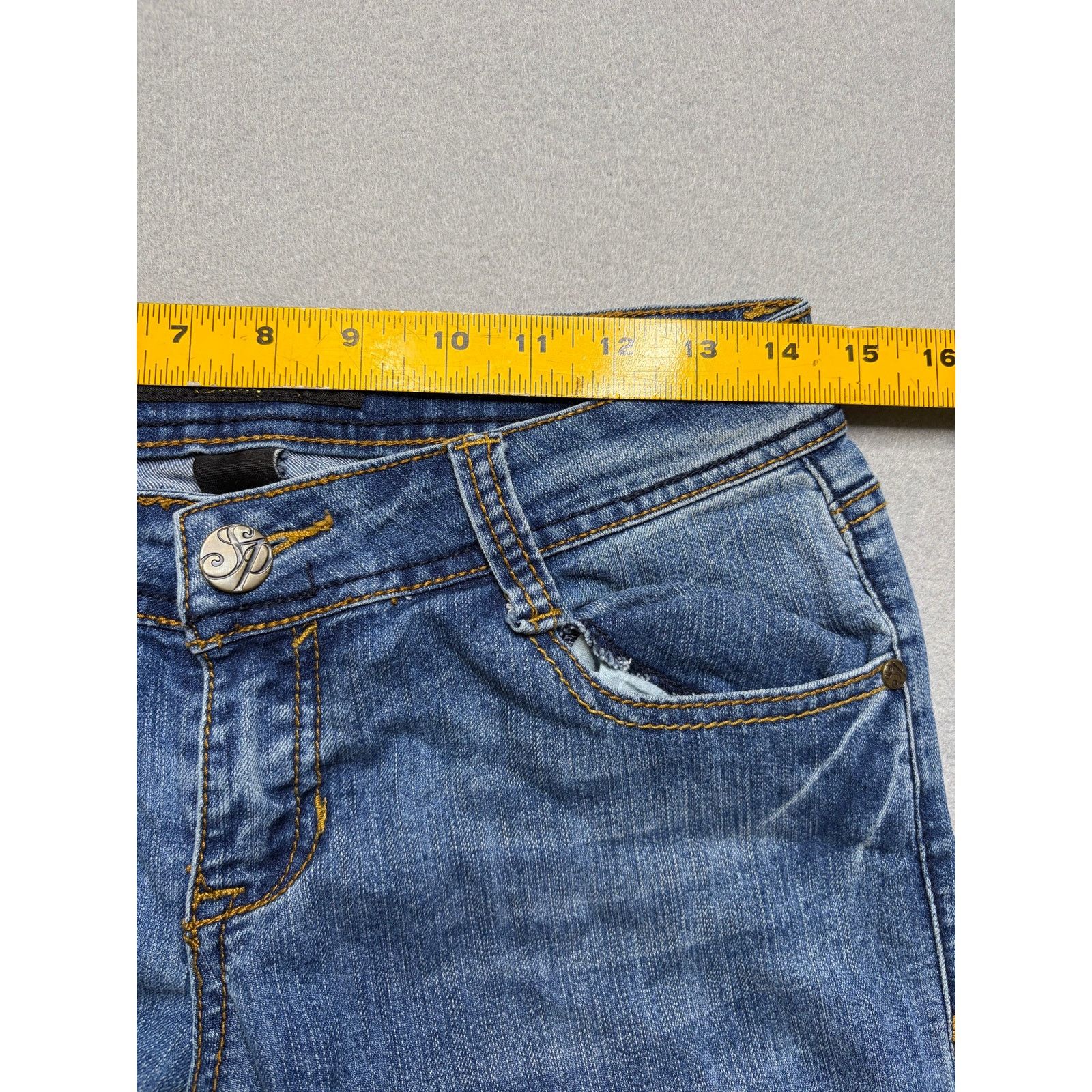 Southpole Southpole Women’s Distressed Flare Jeans Denim Y2K 28x31 Size 28" / US 6 / IT 42 - 5 Thumbnail