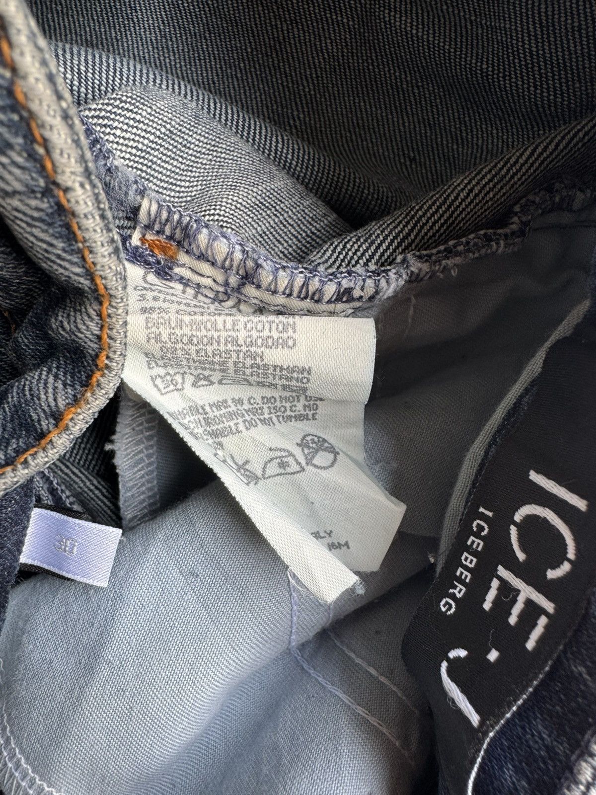 Iceberg VERY RARE VINTAGE PANTS DENIM JEANS ICEBERG BIKER STYLE Size US 30 / EU 46 - 4 Thumbnail