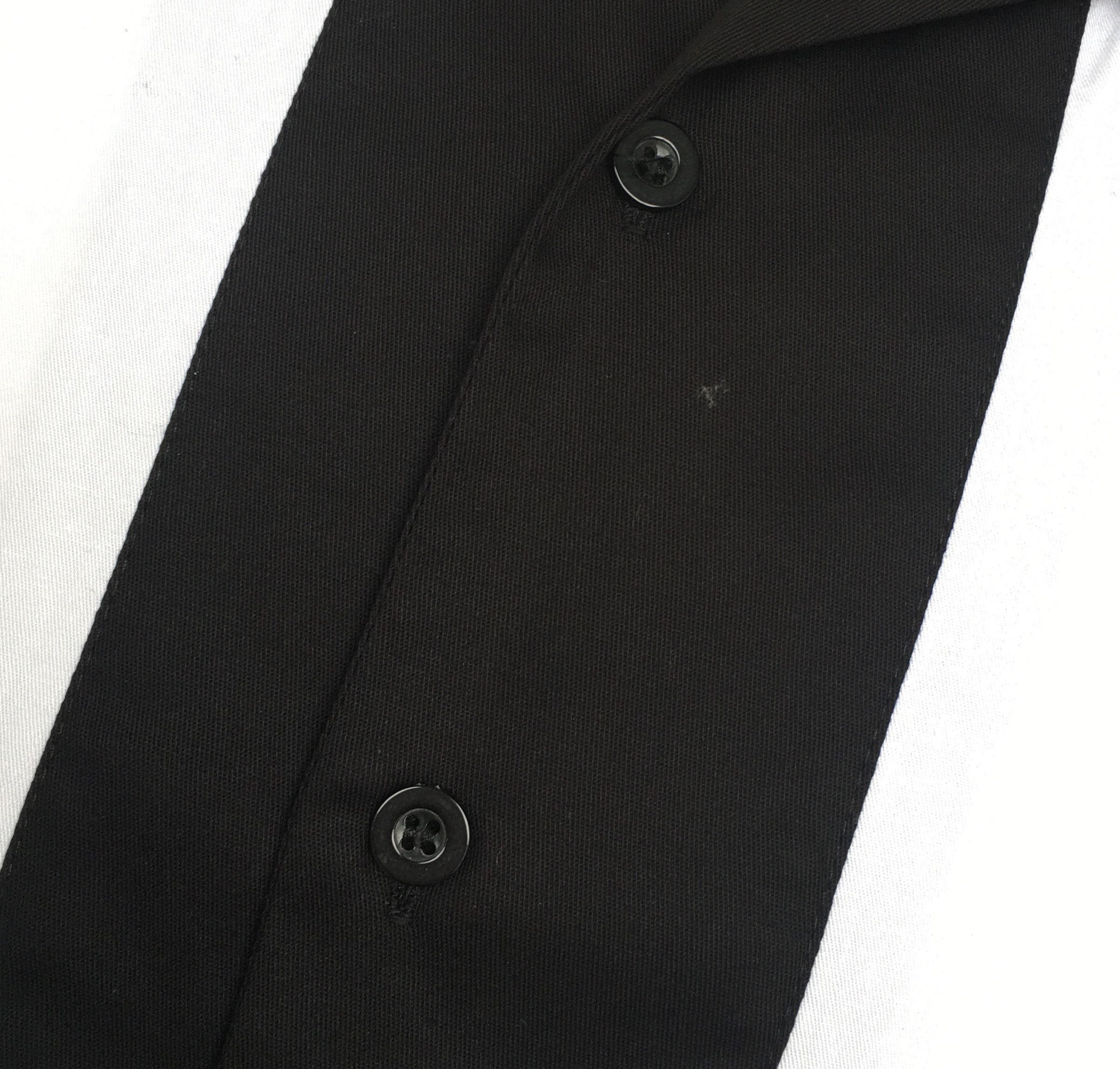 Other Retro Two-tone Men Shirt Solid Casual Shirt Black&White Size US S / EU 44-46 / 1 - 6 Thumbnail