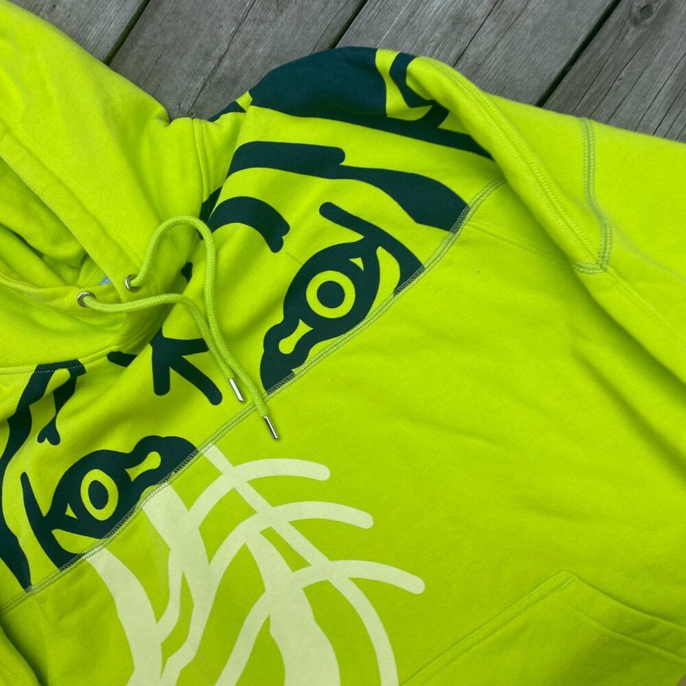 Kenzo Kenzo Paris K-TIGER Hooded Sweatshirt Green/Yellow Small Size US S / EU 44-46 / 1 - 8 Thumbnail
