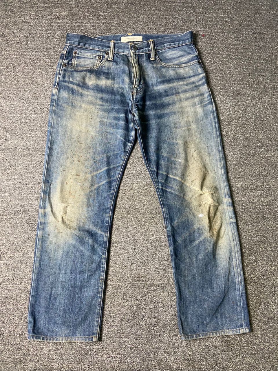 Gap × Japanese Brand × Vintage GAP 1969 Straight Cut Denim Jeans (132) Size US 33 - 1 Thumbnail