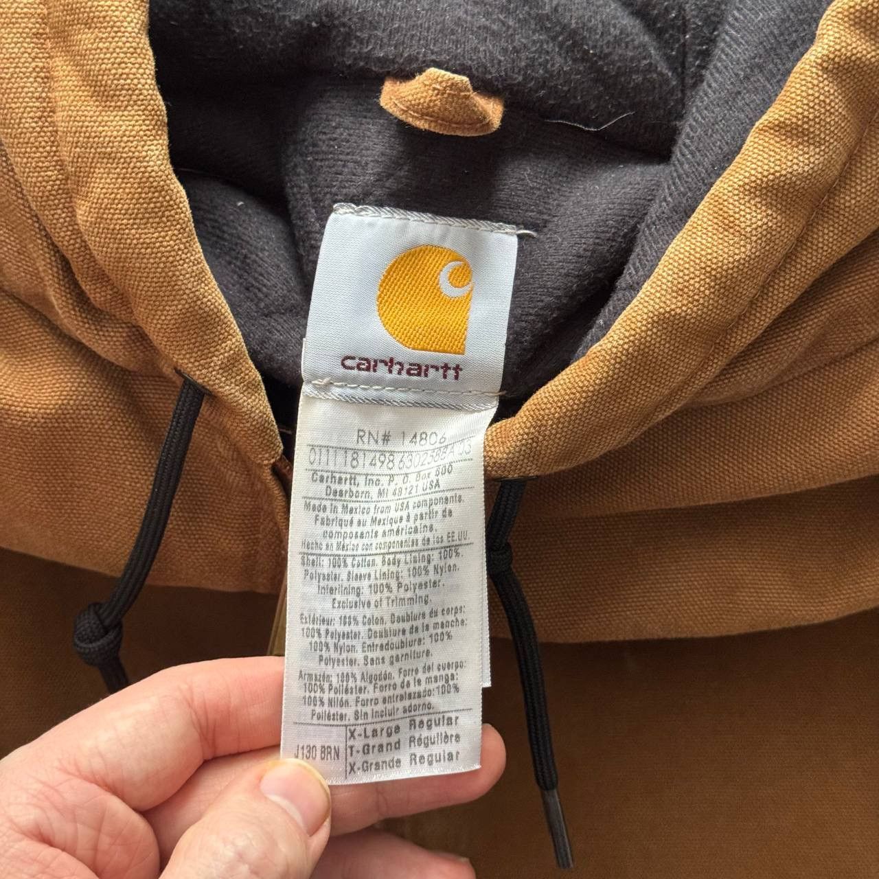 Carhartt CARHARTT VINTAGE ACTIVE JACKET FADED WORK ZIP HOODED JACKET Size US XL / EU 56 / 4 - 8 Thumbnail