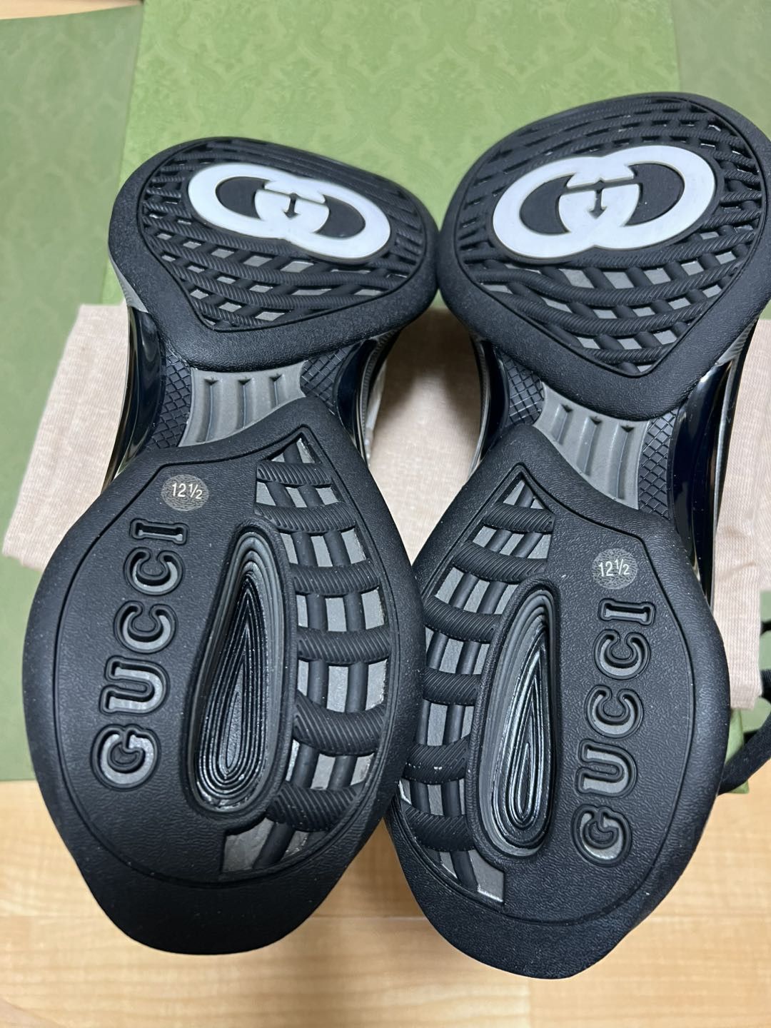 Gucci Gucci Run White Black Size US 13 / EU 46 - 5 Thumbnail