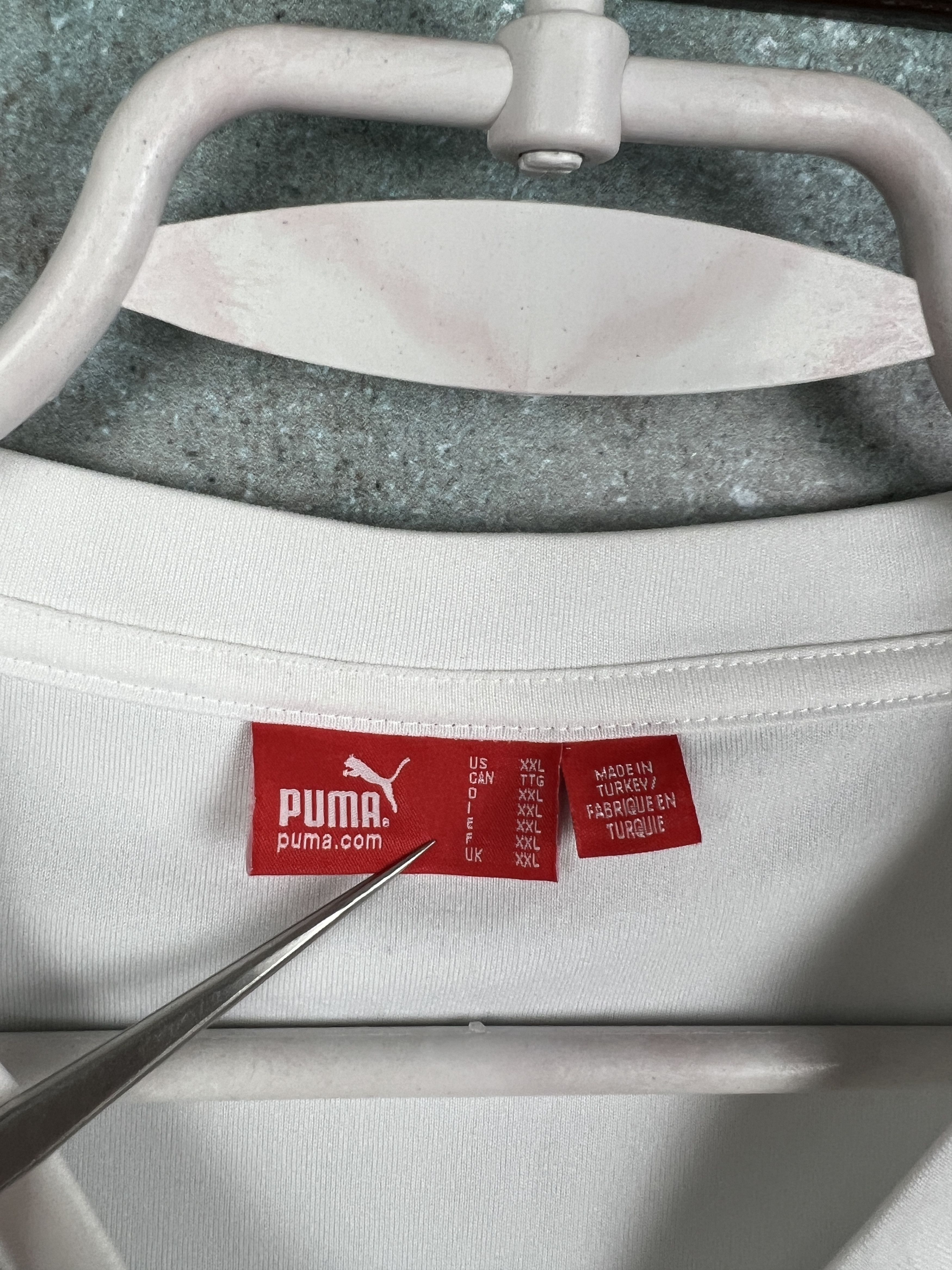 Puma Poland Home football shirt 2008 Soccer White Jersey Trikot Size US XXL / EU 58 / 5 - 6 Thumbnail