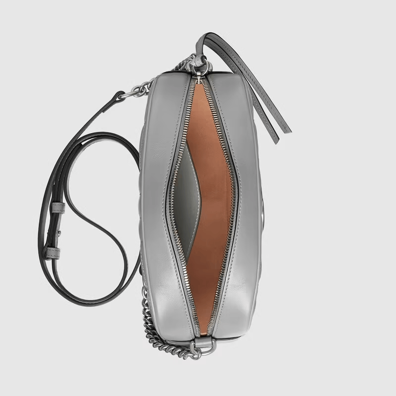Gucci o1la5ras0526 Size: OS / GG Marmont Handbag in Grey Size ONE SIZE - 3 Thumbnail