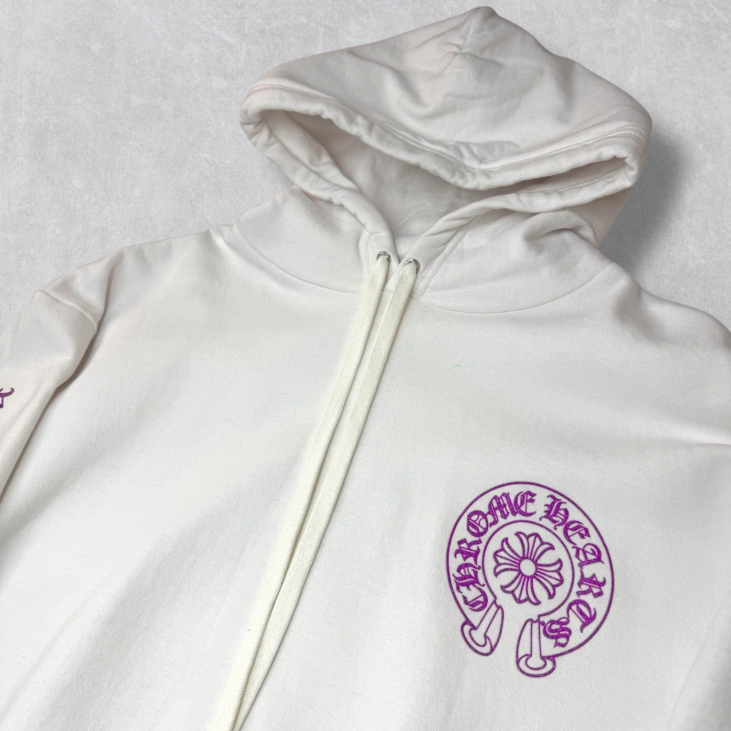 Chrome Hearts Chrome Hearts Purple Glitter Horseshoe Hoodie XXL Size US XXL / EU 58 / 5 - 3 Thumbnail