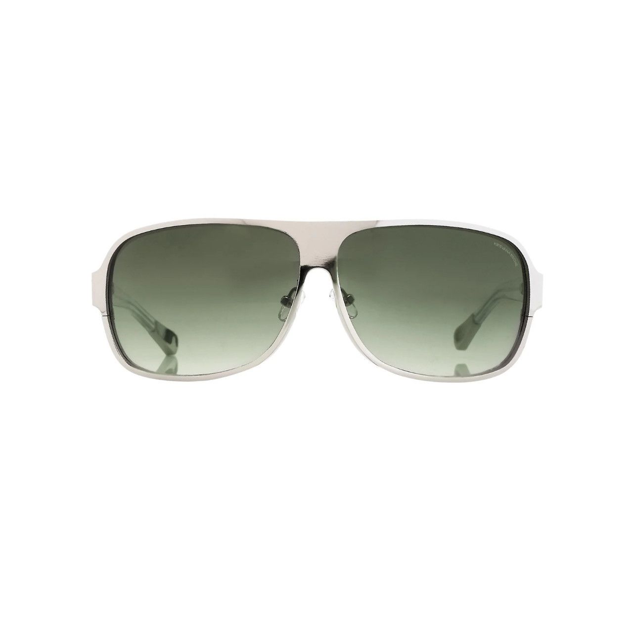 Kris Van Assche Kris Van Assche Sunglasses Rectangular Silver and Green Size ONE SIZE - 2 Thumbnail
