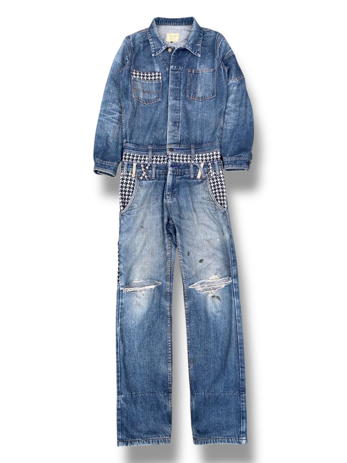 Issey Miyake × Japanese Brand Vintage Jungle Storm Indigo Coverall. #E8 Size US 32 / EU 48 - 1 Thumbnail