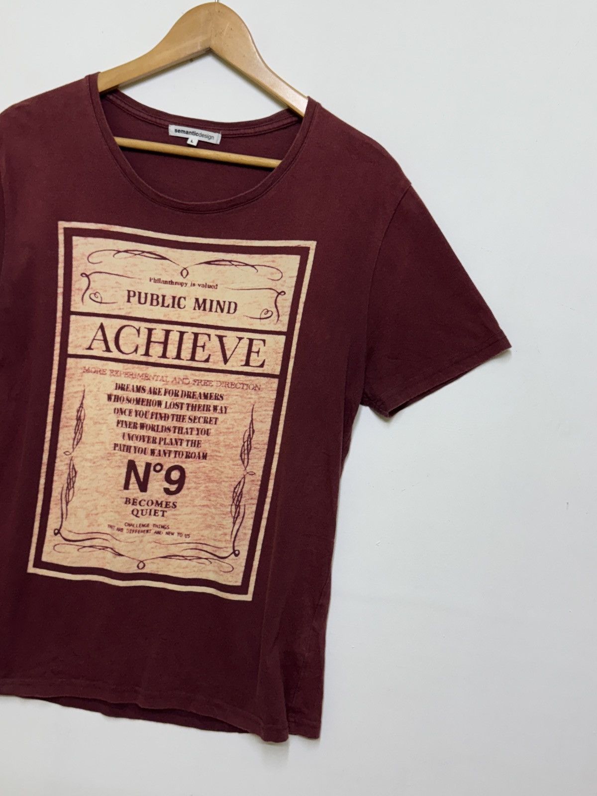semanticdesign Semantic Design faded Philanthropy Public Mind Quote tee Size US S / EU 44-46 / 1 - 4 Thumbnail