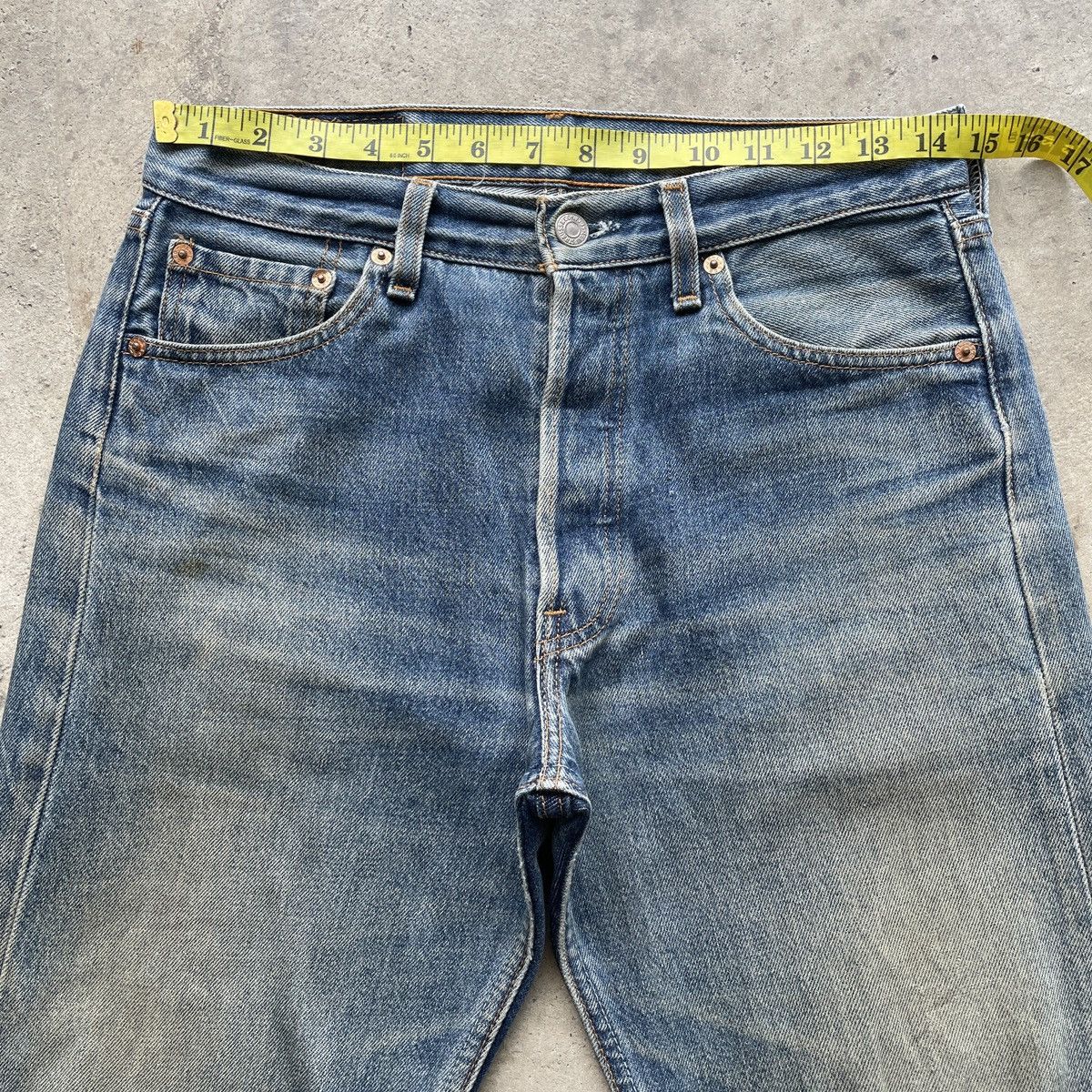 Levi's Vintage Clothing Vintage Levi’s 501 Rusty Faded Distressed Jeans Pants W29 Size US 29 - 5 Thumbnail