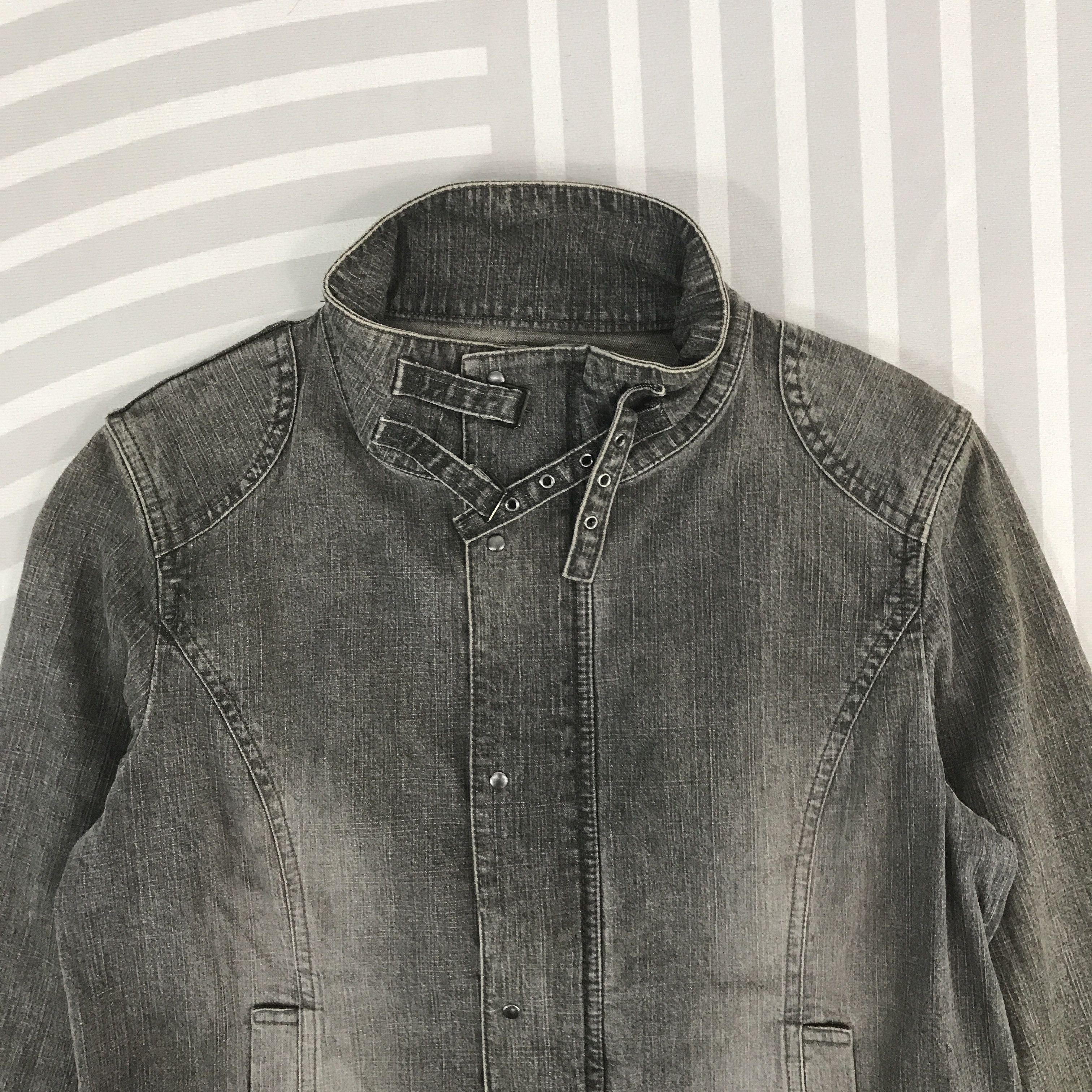 Japanese Brand × Vintage Vintage Vent De mer black Denim faded Jacket Size US M / EU 48-50 / 2 - 2 Thumbnail