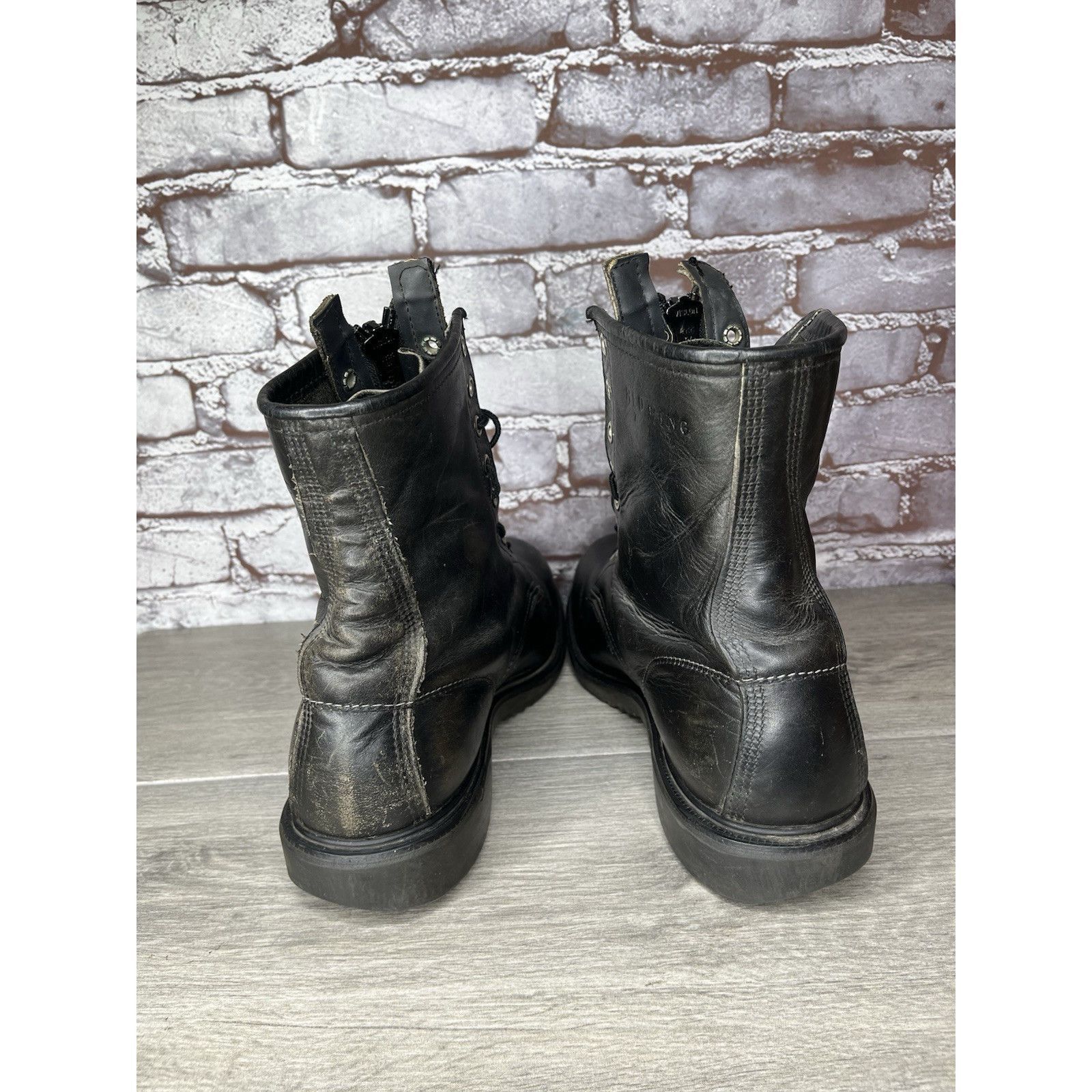 Red Wing RED WING 4473 Vintage USA BLACK LEATHER ENGINEER MILITARY BO Size US 8 / EU 41 - 19 Thumbnail