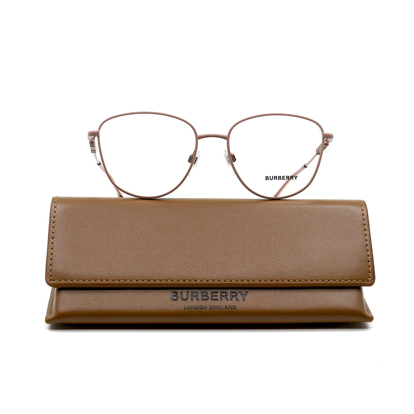 Burberry NEW BURBERRY VIRGINIA BE1376 1343 PINK EYEGLASSES FRAME Size ONE SIZE - 7 Thumbnail