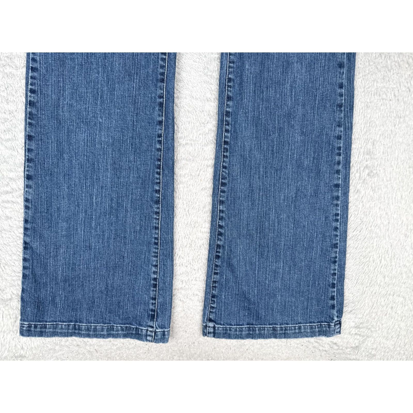 Denime James Jeans Womens Bootcut Jeans 32 Blue Medium Wash Mid Rise Stretch Denim 32x34 Size 24" / US 00 / IT 34 - 2 Thumbnail