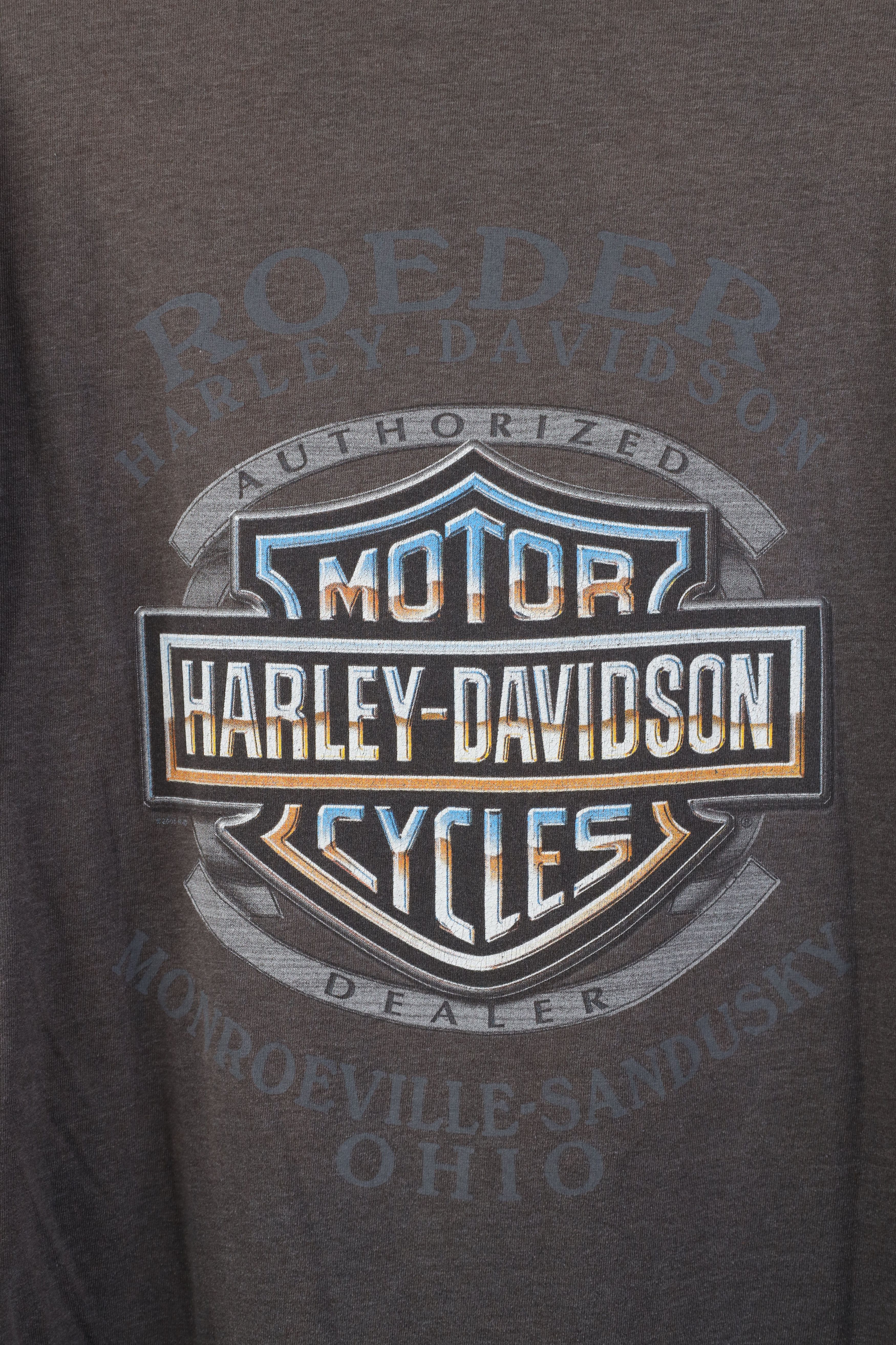 Harley Davidson Vintage Y2K 2001 Harley Davidson Spell Tribal T-Shirt Gray Size US L / EU 52-54 / 3 - 11 Thumbnail